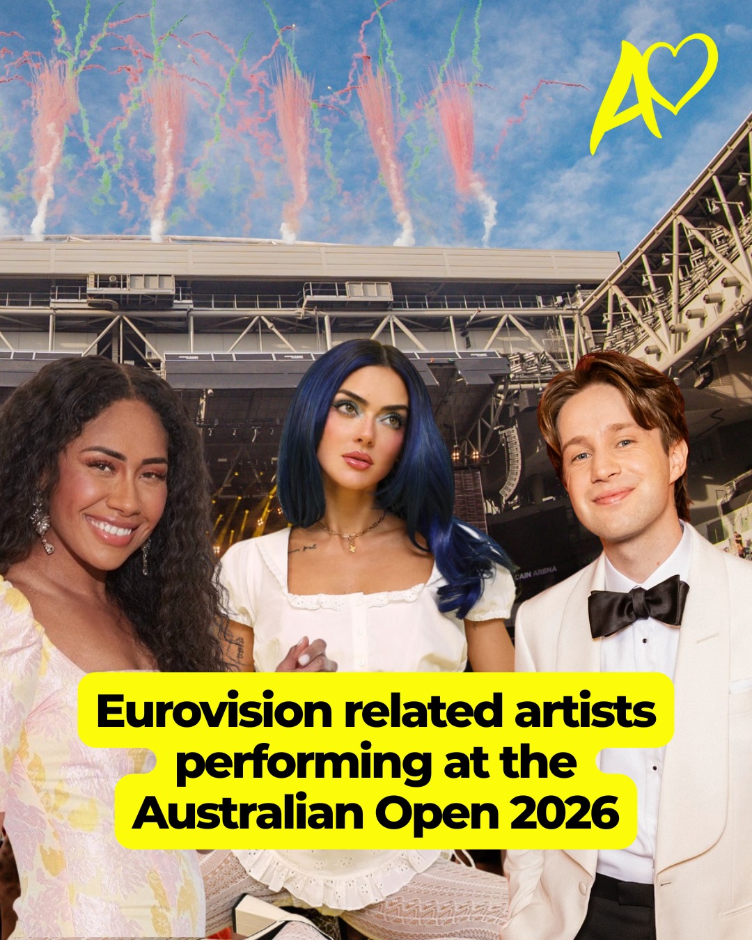 Eurovision - Australia Decides artists will be performing during the Australian Open tennis tournament throughout January.
The Australian Open, one of the four grand slams, not only showcases the world's best players but also puts on a weeks of entertainment.
AO Live is a massive music concert held in one of the main stadiums in the days leading up to the Australian Open and in its final few days.
Acts performing include The Kid Laroi, The Presets, Hot Chip and The Veronicas.
Among them will be Eurovision - Australia Decides artist @charleysux, who will perform on 19 January at 7pm
Charley competed for a spot in Eurovision 2022 with her song I Suck at Being Lonely, finishing in 4th place.
Centre court pre-match performances
On top of AO Live, artists will be performing on Rod Laver Arena to open each night session of the tournament.
These artists include Sophie Ellis-Bextor, Cody Simpson and Patty LaBelle
Tuesday 20 January
Australia Decides 2020 runner-up Casey Donovan will perform.
Friday 22 January
Australia Decides 2022 artist @itsjudeyork performs.
Wednesday 28 January
Jael Wena, who finished 3rd at Junior Eurovision 2018, will perform.
Sunday 1 February
@paulini_curuenavuli, who finished 6th at Australia Decides 2022, will sing the national anthem before the men's final.
The Australian Open begins on Sunday 18 January running until Sunday 1 February.
#australianopen #ao #eurovision