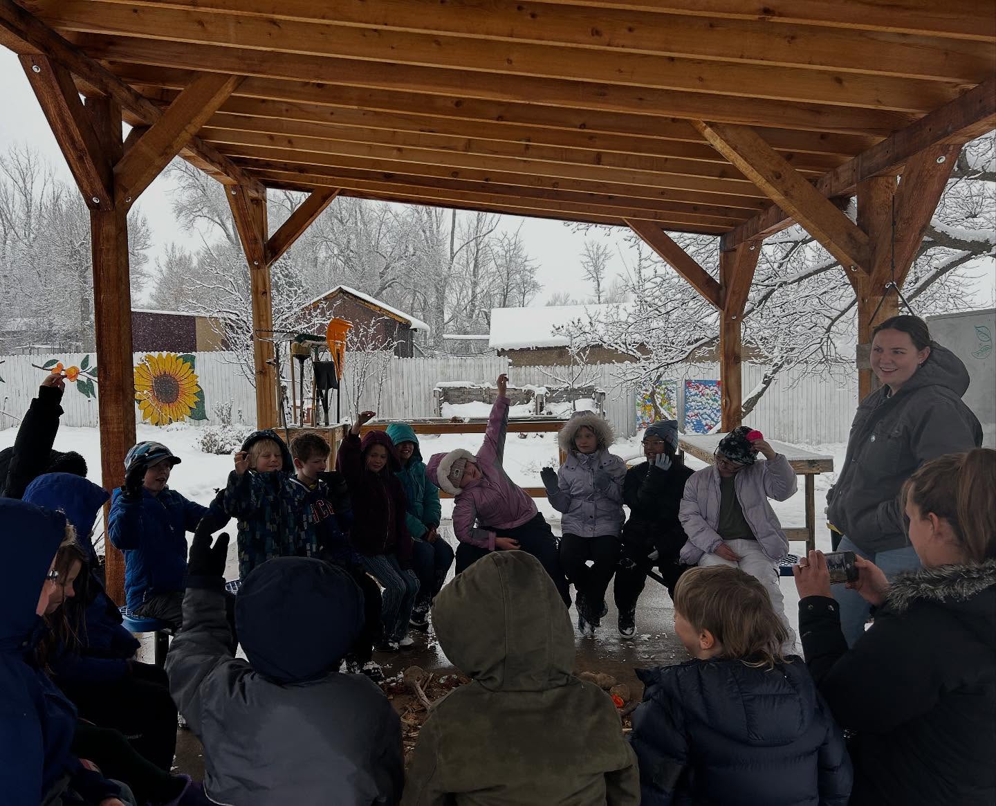 Pig day with 4H! 🐷
This week in garden class we’re learning about pigs 🐖 with our favorite guest speaker Jaycee @montezumacountyextension
We made a fun pig ear craft, learned about ear notching, and got to meet some pigs… well guinea pigs (so cute!) ❤️ and play in the snow! ❄️☃️
#mstfp #montezumaschooltofarm #schooltofarm #schoolgardens #nonprofit #montezumacounty #colorado #lettuceturnipthebeet #csuextension #4h