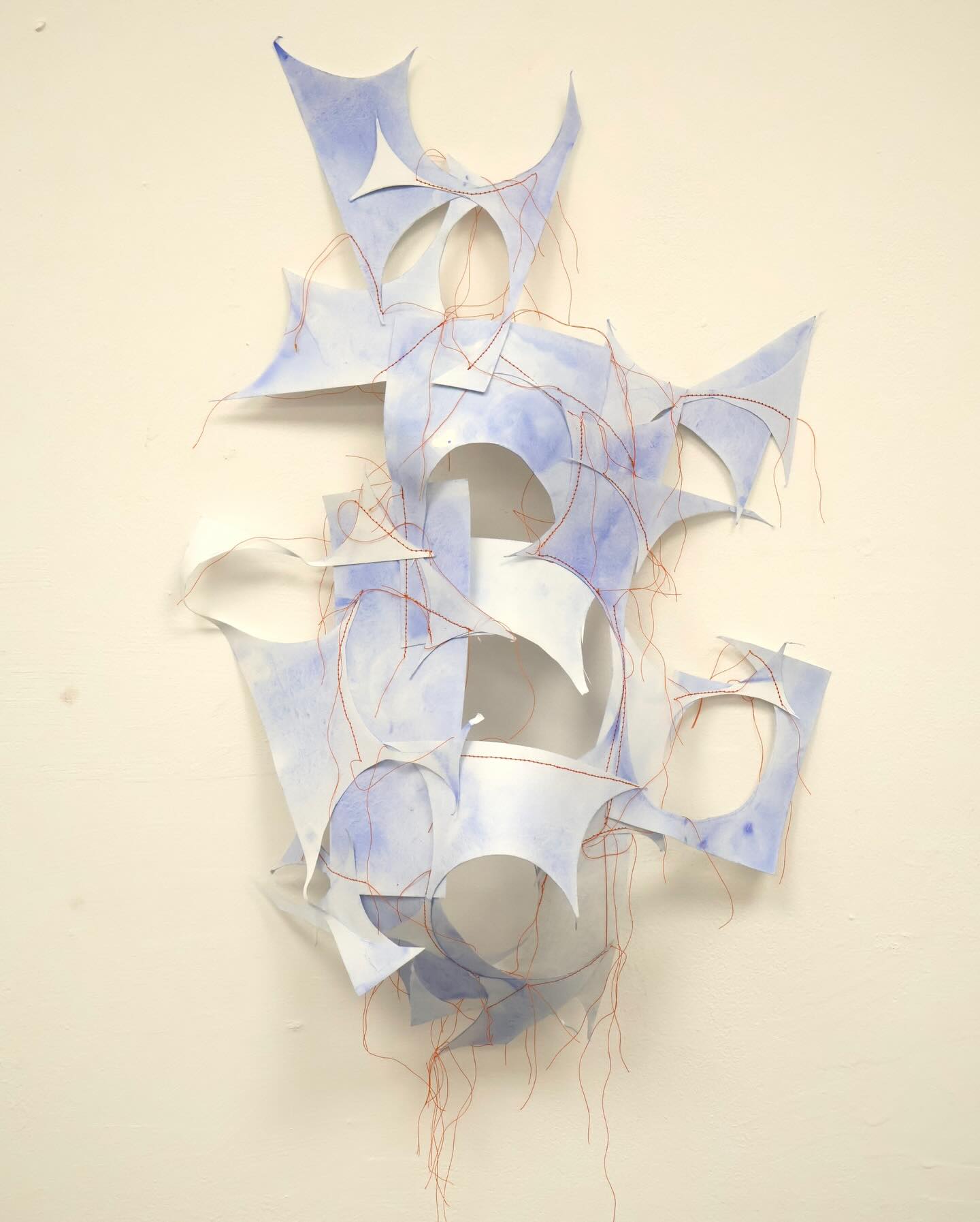 I have been exploring the ways materials could be attached in collage creating compositions such as this..