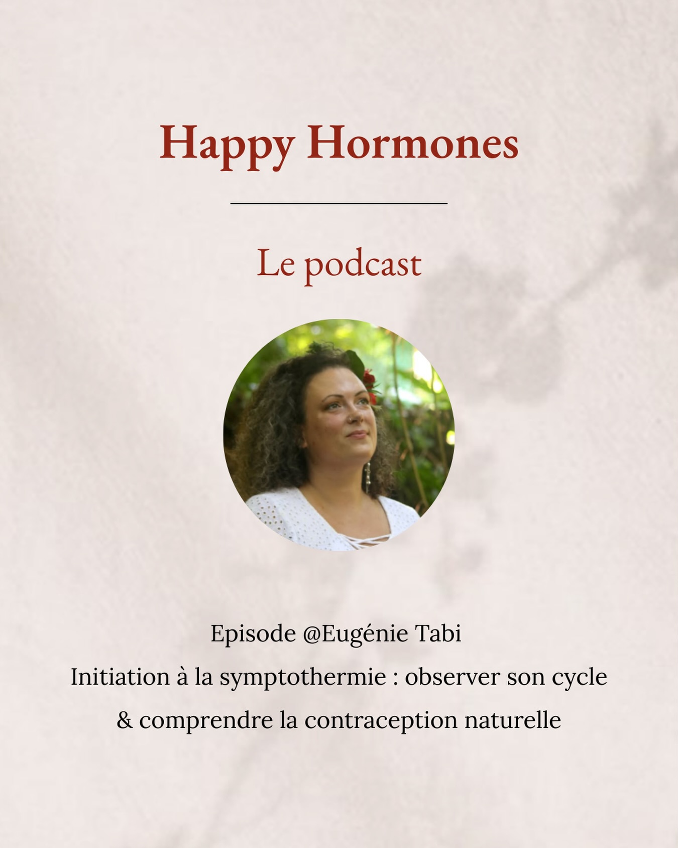 La nouvelle saison du podcast ✨HappyHormones✨ est lancée avec un nouvel épisode invitée @la.symptothermie.avec.eugenie 😍
C’était un échange passionnant pendant lequel on a abordé les questions suivantes (entre autres!):
Est-Ce que la symptothermie est une méthode de fiable ?
Qu’est-Ce qui la différencie de la méthode calendrier ?
Est-Ce qu’il faut un cycle régulier ?
Est-Ce que le Tempdrop est suffisant ?
Comment faire quand on a des nuits et réveils irréguliers ?
Ecris “ÉPISODE” et je t’envoie le lien 🙌