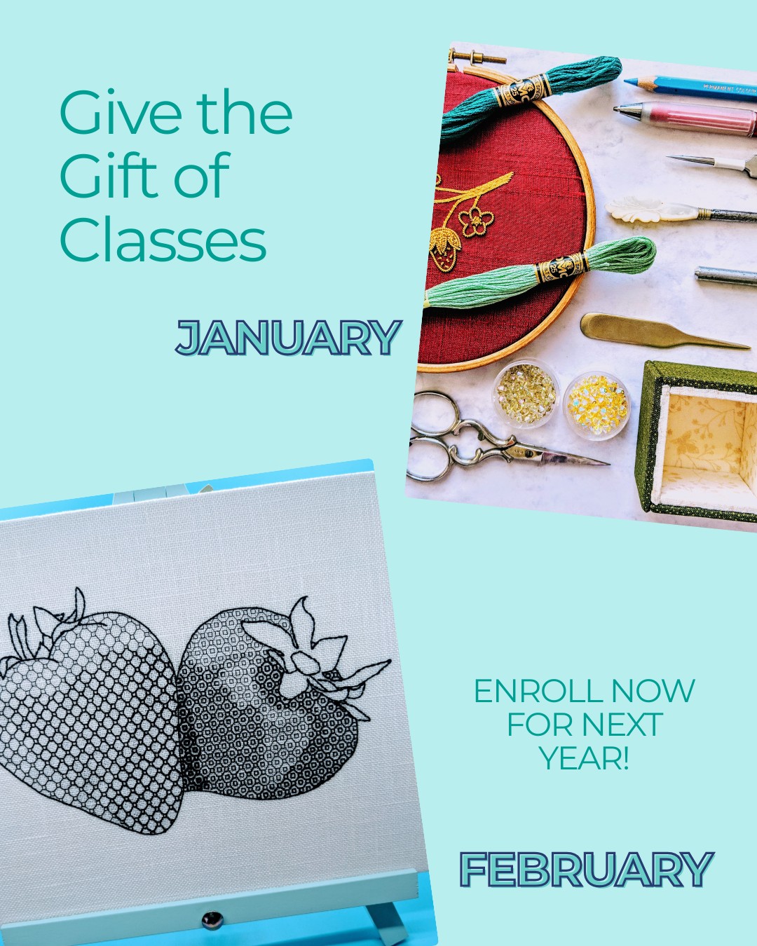 Fed up of scrolling endlessly? 📱
Swap your phone for a needle and thread 🧵—slow down, breathe, and enjoy the calm of mindful making.
✨ My new classes are perfect for beginners: supportive, relaxing, and designed to build confidence stitch by stitch.
🎁 Looking for a thoughtful gift this Christmas? Give the joy of creativity. These classes make a unique present—an experience that lasts far longer than anything wrapped under the tree.
#embroideryclasses #embroiderylove #embroidererofinstagram #learnsomethingnew
