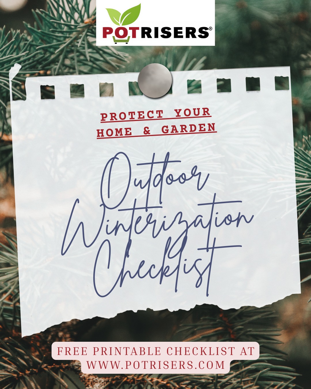 Happy December! ❄️ It's that time of year - get ahead of the cold with our Printable Home & Garden Winterization Checklist. From protecting your pots and plants to prepping your outdoor spaces, a little lift goes a long way. 🍃
Stay winter-ready and keep your containers safe with Potrisers!
Purchase Potrisers at your local Garden Center! Also available online through the link in our Bio or website.
#Potrisers #WinterizationChecklist #GardenWinterPrep #ProtectYourPots #ColdWeatherReady #GardenTips #HomeAndGarden #WinterPrep #ContainerGardening #GardenCare