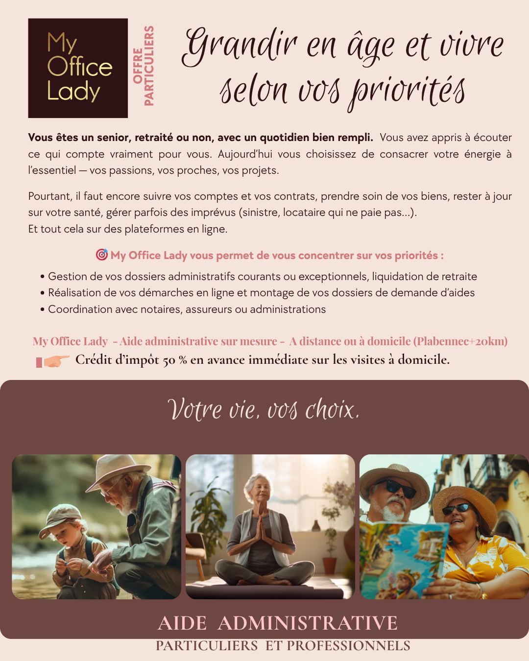Pour les seniors et retraités de Plabennec et alentours qui ont un problème administratif à régler ou qui souhaitent simplement se simplifier la vie, voici mon offre dédiée 👇