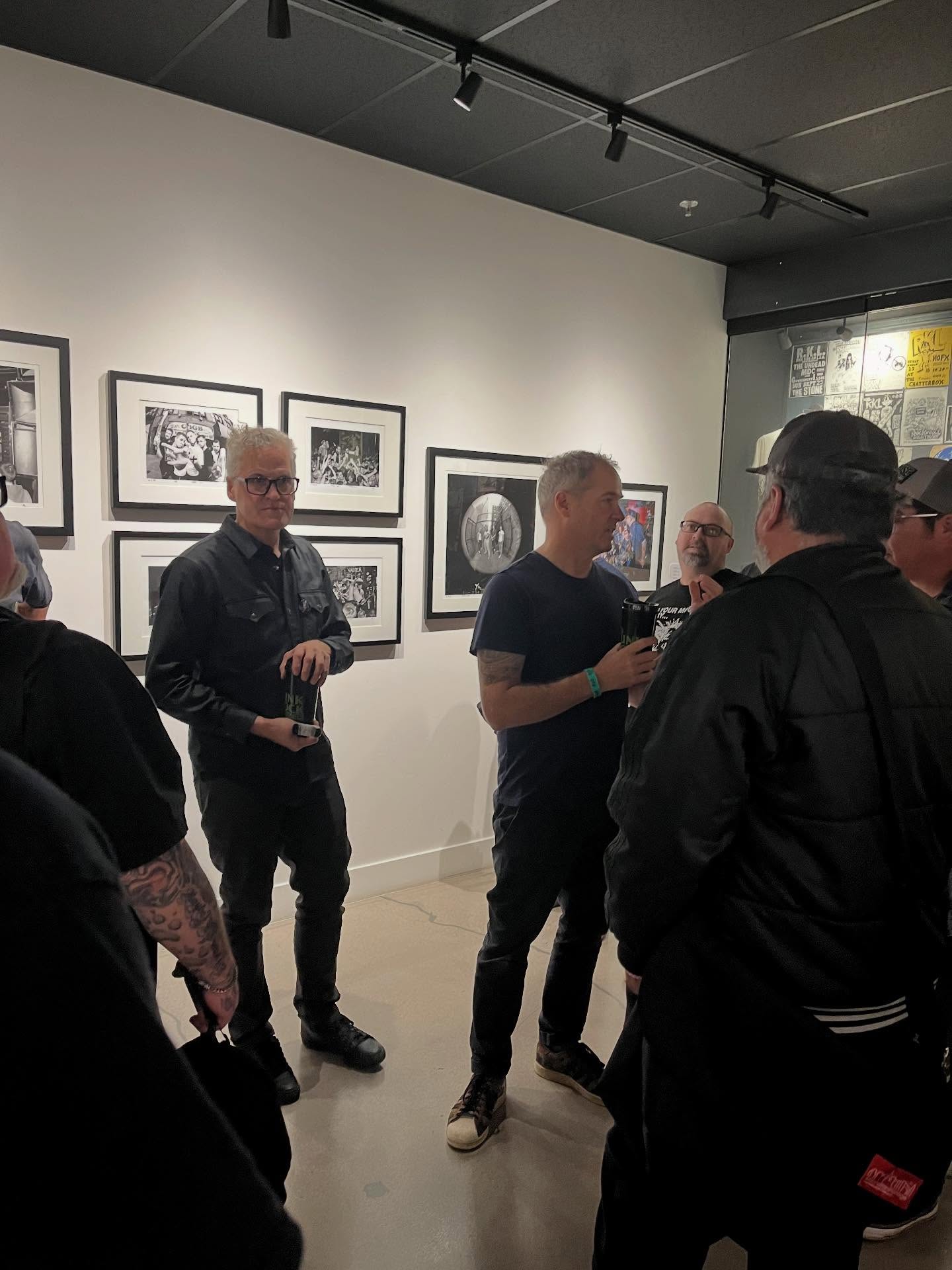 @bbelke_music and @mucb doing a guided tour at @thepunkrockmuseum right now! They will be doing another tour tomorrow!