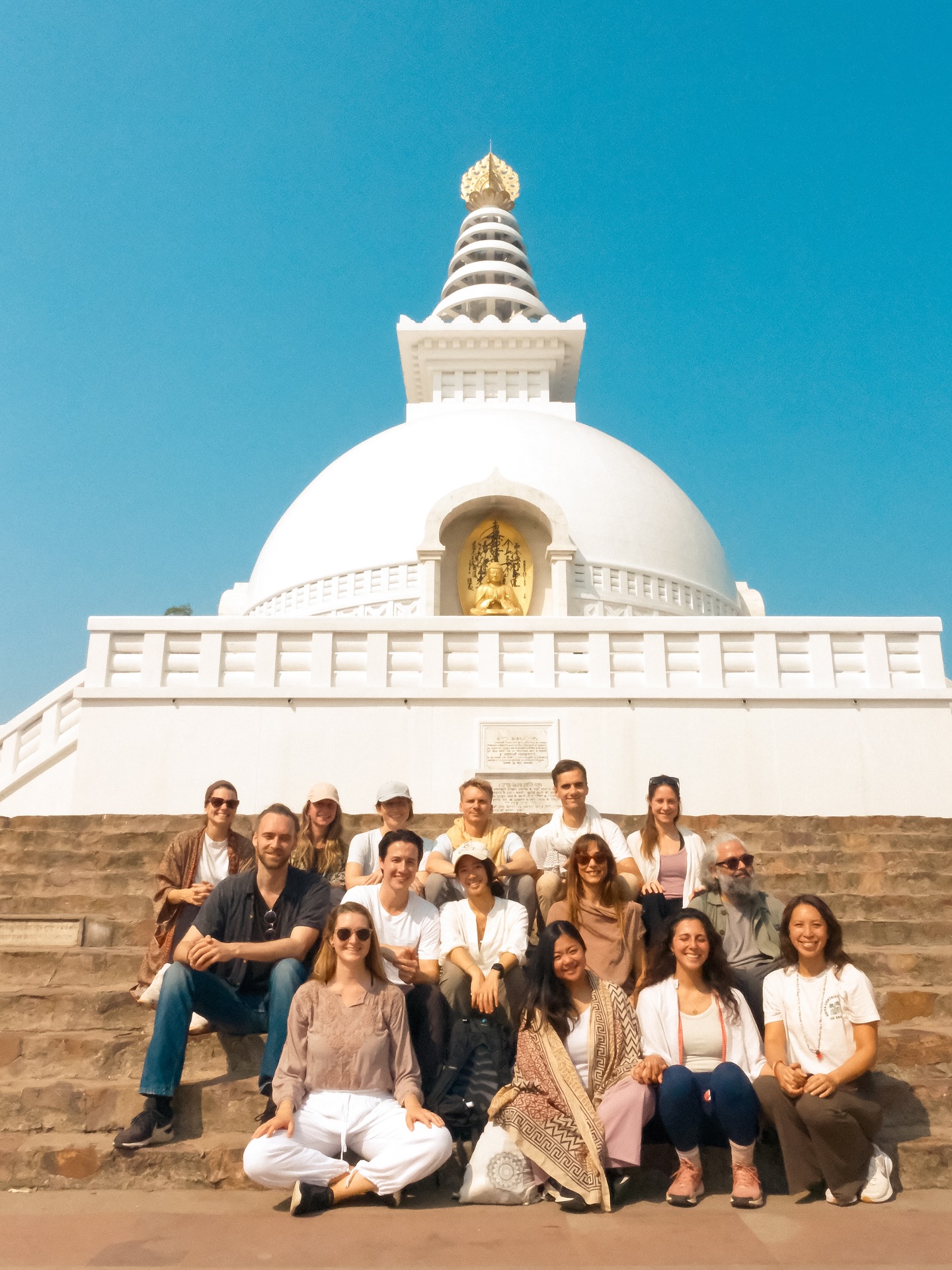 There are many different paths to peace. While we teach our own original techniques for inner work, we deeply appreciate any path that brings people into greater freedom.
On our recent India trip, we visited Bodhgaya - the place where Buddha attained enlightenment, and Sarnath - where Buddha gave his first teachings.
Under the bodhi tree, we meditated with monks and nuns from Thailand, Vietnam, Tibet, Korea, Japan, and China - all chanting in different languages and wearing different colored robes.
Meditation brings us to greater peace. It allows us to become our own refuge. In greater openness, compassion, and kindness, we can then create more of a world that reflects these values.
💛
-
Shots from Bodhgaya, shot on #Fujifilm for
1. In front of the Japanese Peace Pagoda, Bodhgaya
2. Ariel & Chris at Sarnath, where Buddha first shared his teachings
3. Meditating on Griddhakuta Hill (Vulture Peak), where Buddha taught sermons 2500+ years ago
4. Dhamek Stupa, built in 5th-6th century marking the place where Buddha gave his first sermon, Sarnath
5. Ancient Bodhi Tree, Mahabodhi Temple, Bodhgaya