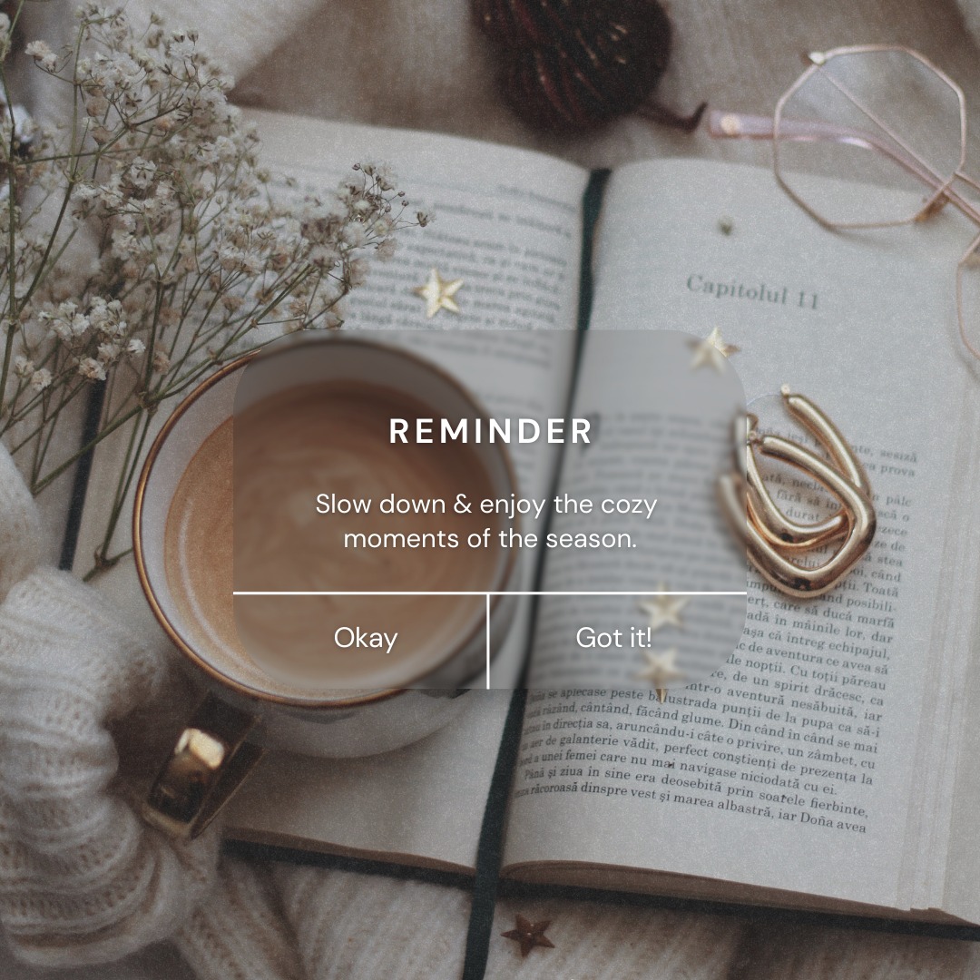 I need this reminder as we go into such a busy season. Find some time to sit down, enjoy your favorite warm drink, and meditate or read a book. Our brains and body need it!
#rest #balance #momlife #busyseason #thematriarchspodcast #TheMatriarchs