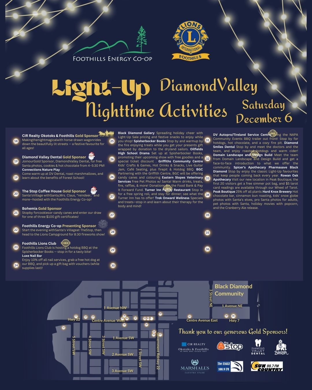 ✨ Light Up Diamond Valley is this Saturday! ✨
There will be plenty happening throughout the day — with fun activities and community events around town — and then the celebration continues into the evening!
🌙 We’ll be part of the nighttime festivities at Diamond Valley Autopro, serving up hotdogs and hot chocolate to help keep you warm while you enjoy the lights and holiday cheer.
Bring your family, bundle up, and come enjoy a cozy community night! 🎄🔥
For full event details, visit the Light Up Diamond Valley event page - link in comments
#lightupdiamondvalley #diamondvalleyautopro #foothillsevents #holidayspirit #winterfestivities #supportlocal #CommunityEvent #SmallTownEvents #HotDogsAndHotChocolate #DiamondValleyAB #ChristmasInTheValley