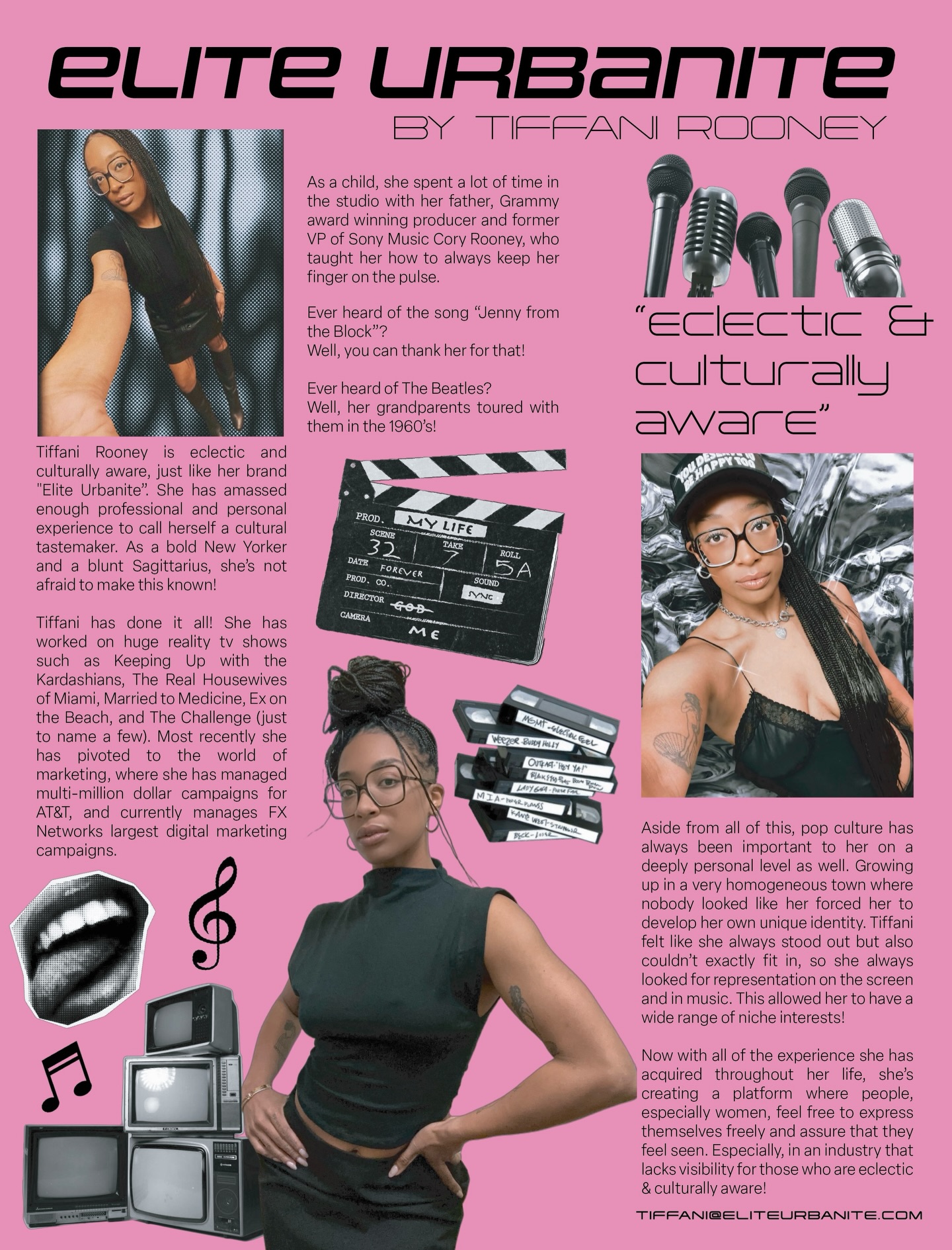 𝙖𝙡𝙡𝙤𝙬 𝙢𝙚 𝙩𝙤 𝙧𝙚𝙞𝙣𝙩𝙧𝙤𝙙𝙪𝙘𝙚 𝙢𝙮𝙨𝙚𝙡𝙛… ⭐️
hi i’m tiffani rooney! 💫 elite urbanite is something i’ve been working to curate for a long time — the hardest part has been staying authentic and intentional. that isn’t something difficult for me, but it seems like it’s something difficult for other people to grasp. ⭐️
i wouldn’t call this a rebranding — but more of a return to form! ⭐️
follow @eliteurbanite to keep up with all things eclectic & culturally aware!✨
•
•
•
tags: #entertainment #losangelesevents #popculture #contentcreator #funevents #lagirl #music #femaledj #radiohost #culture #podcasthost #itgirl #marketinggirl #substackwriter #blackgirlswhoblog