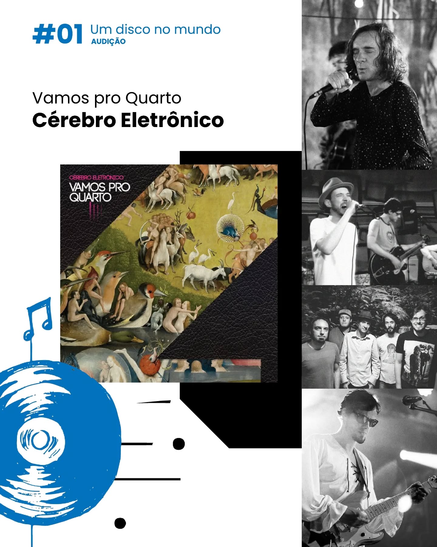 Não é aula, nem masterclass: é uma imersão de escuta em estúdio com quem colocou o disco no mundo.
Nesta primeira edição, Otávio Carvalho convida Tatá Aeroplano e Fernando Maranho para ouvir e dialogar junto com o público o álbum “Vamos pro Quarto”, da banda Cérebro Eletrônico, faixa a faixa, abrindo o processo de criação, gravação e as histórias que ficaram fora das plataformas.
Você participa dentro de um estúdio profissional, ouve o disco em alta qualidade, faz perguntas e entra na memória afetiva de um clássico da cena indie paulistana.
📅 15/12 (segunda)
⏰ 19h
🎫 R$50
📍 Submarino Fantástico
Vagas limitadas.
LINK NA BIO!
Um projeto Mundo Sonoro + Pequeno Imprevisto.
#umdisconomundo #cerebroeletronico #mundosonoro #pequenoimprevisto