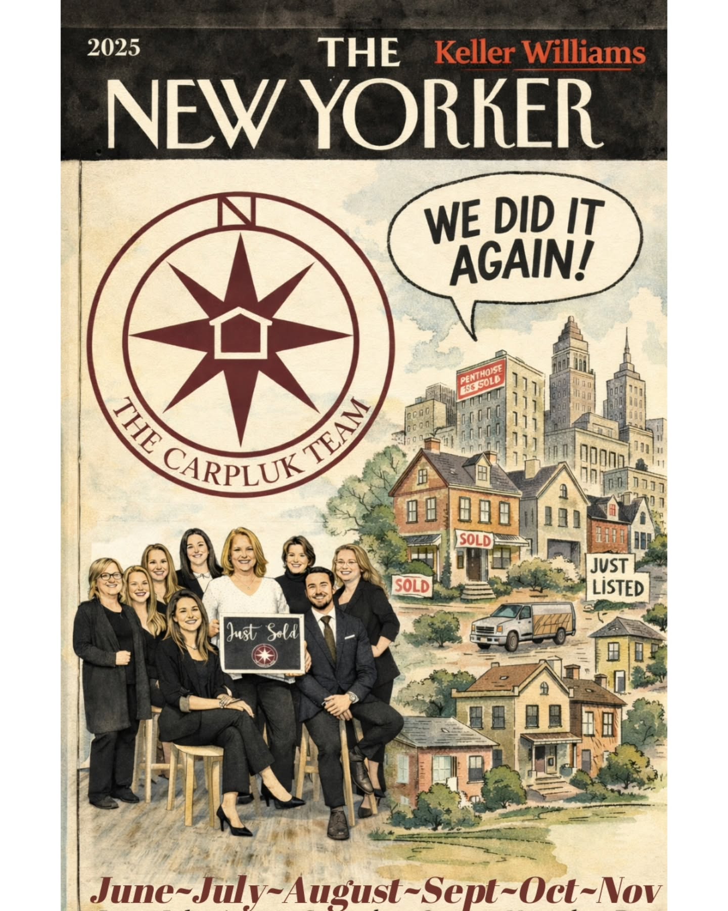 I read it in The New Yorker… 🗞️
The Carpluk Team at Keller Williams Realty Elite is the
🏆 Top Listing Team
🏆 Top Under Contract Team
🏆 Top Selling Team
…for the 6th month in a row.
Turns out consistency looks really good on us. 💁♀️✨
Grateful. Proud. Blessed.
#carplukteam #longislandrealtors #kellerwilliamsrealtyelite ##callanameyouknowandtrust
