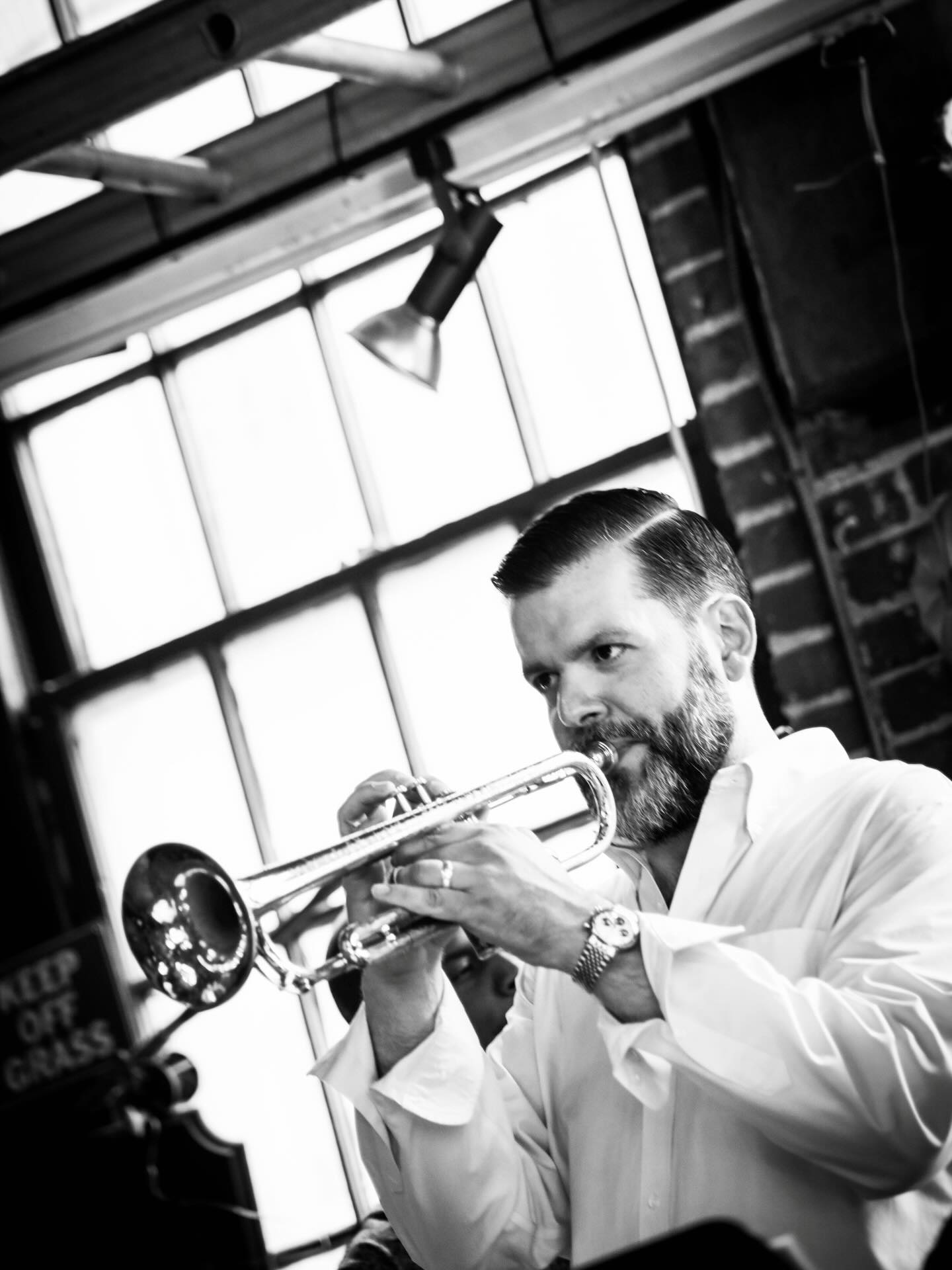 Live tonight at @blacksquirrelclub for the Philly trumpet summit led by @richardhilljr 7 pm sharp 🎺 come one, come all ✌️ #philly #jazz #trumpet photo by @olabaldych