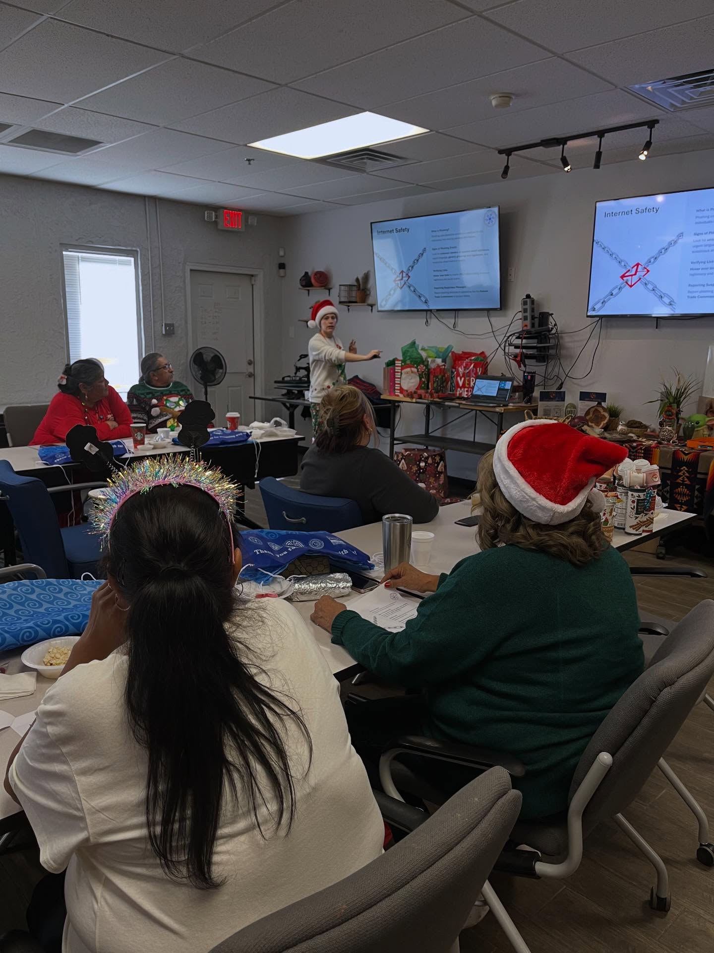 We had an amazing time at Elders IT last weekend!
To celebrate a year of learning, we played a Jeopardy-style game that brought back everything we’ve explored together—Online Safety, Cloud Storage, Artificial Intelligence, Streaming Services, and Brain Health.
A huge thank you to @warriorscode_az and all the incredible elders who joined us. Your energy and curiosity make these sessions so special. See you in 2026!
