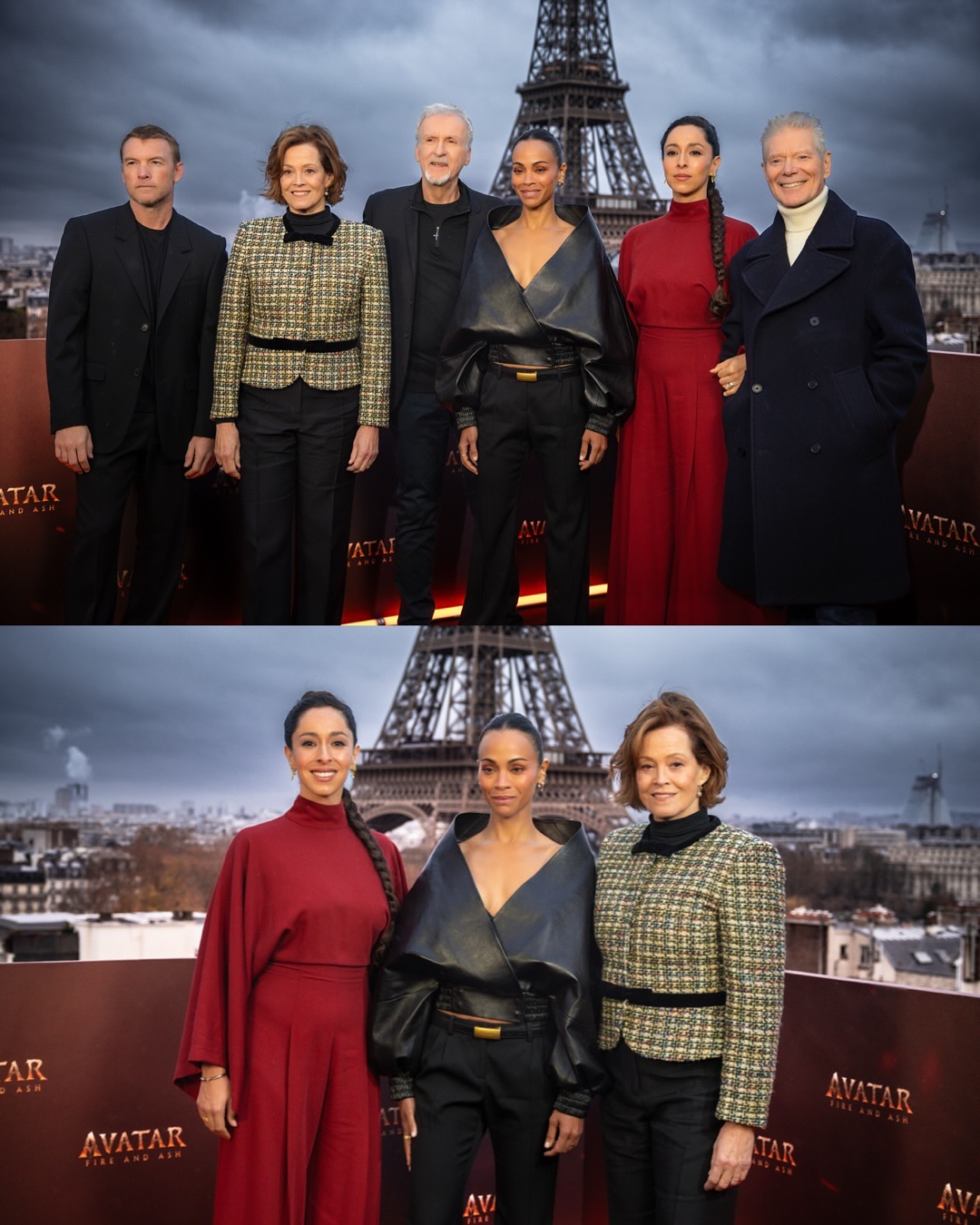Bonjour from @shangrilaparis, with the cast of Avatar: Fire and Ash. 🇫🇷
The stars of the new movie: Zoe Saldana, Sam Worthington, Sigourney Weaver, Oona Chaplin, and Stephen Lang along with director James Cameron, at #TFGclient Shangri-La Paris on Thursday, December 4 for the premiere of Avatar: Fire And Ash. The new movie will debut in theatres on December 19.
@avatar @disneyfr @20thcenturystudios #repost
