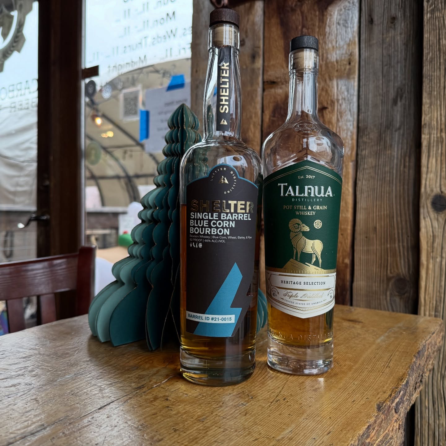 Happy New Year! Come in tonight for $5 whiskey, neat or on the rocks.
This month’s Distillers Dinner is with Talnua on 22nd, so get a peak of what’s to come!
#whiskey #whiskeythursday #talnuawhiskey #shelterwhiskey #carbondalebeerworks
