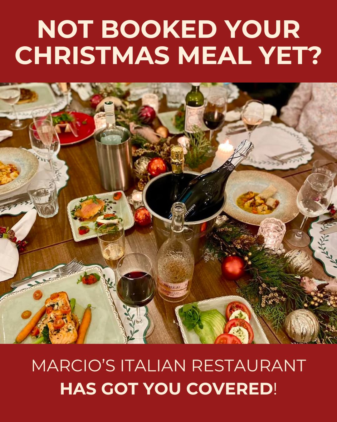 🎄✨ Not booked your Christmas meal yet?
Marcio’s Italian has you covered - but be quick…
availability is limited and spaces are filling fast!
Our festive menu is packed with seasonal favourites, indulgent flavours and the perfect touch of Christmas sparkle.
Take a look online and book now to secure your table before it’s gone!
📍 Castle Road, Bedford
📞 07768 431715
📧 info@marciositalianrestaurant.co.uk
💻 Book now - www.marciositalianrestaurant.co.uk
🍷🍝 Slow evenings, full hearts, unforgettable flavours. We can’t wait to welcome you at our Bedford restaurant! ❤️🇮🇹
#ChristmasDining #FestiveSeason #LimitedAvailability #BookNow #MarciosItalianRestaurant