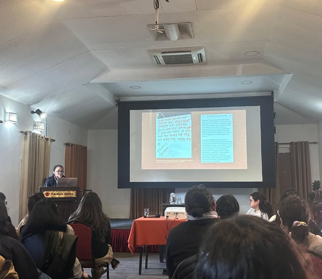 We are delighted to share a glimpse of the symposium for Assembling Art Archives: Workshops for South Asia, held in Patan (Kathmandu Valley), Nepal, and supported by the Art South Asia Project (ASAP) and Asia Art Archive in India.
Our Curatorial Assistant, Swilin Haque, was selected as one of the participants for the workshop. The symposium gathered all 20 participants, each presenting their case studies followed by in-depth discussions.
Over three days, the programme focused on art archives in various contexts, bringing together the Assembling Art Archives: Workshops for South Asia cohort from across Bangladesh, India, Nepal, Pakistan, and Sri Lanka.
This ten-month-long initiative is the first of its kind in the region, dedicated to archiving within the field of modern and contemporary art from South Asia. The programme aims to foster an exchange of knowledge, methods, and techniques essential for building and sustaining art archives, with sessions led by archivists working across diverse institutional contexts throughout the Global South and beyond.
Assembling Art Archives: Workshops for South Asia is hosted @hauserwirthinstitute.
The programme will continue online until May 2026.
@dhakaartsummit
@samdaniartfoundation
@srihatta_sylhet
@nadiasamdani
@rajeebsamdani
@dhakadiana
@rux_q
@artsouthasiaproject
@hauserwirthinstitute
@swilin_haque
@sazzad1985
@iftekharnoor
@asiaartarchiveinindia
#dhakaartsummit #samdaniartfoundation #dhaka #sylhet #art #artwork #DAS #exhibitions #contemporaryart #srihatta #artistresidency #sculpture #SAF #asap #symposium