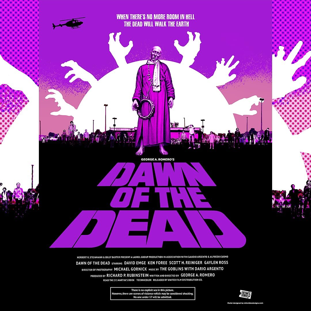 Dawn of the Dead Purple variant now with over 60 ghouls from the film. @thegarfofficial @livingdeadmuseum @livingdeadweekend @kenforee8 @ruemorguemag @fangoria @screamhorrormag