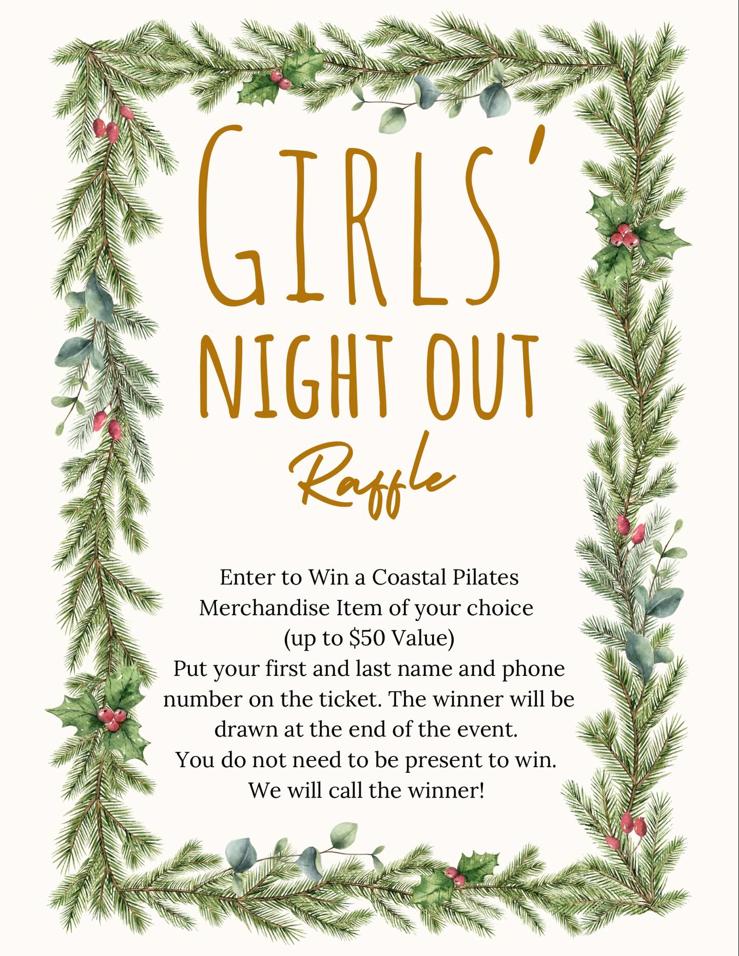 ✨ GIRLS NIGHT OUT — KICKOFF TONIGHT! ✨
📍 Bowman Center, New Smyrna Beach
⏰ 4–6 PM — Don’t miss it!
Grab your besties and head to the Bowman Center tonight because we’re making this a night to remember! 💖🎉
At Coastal Pilates, we’ve got:
🎁 A raffle for your choice of merch (up to $50!)
💪 Mini intro sessions on ALL the equipment — perfect for beginners or the Pilates-curious
👚 30% OFF all Coastal apparel
🎄 Limited-time holiday packages you’ll actually want
But that’s not all…
Every business in the Bowman Center is bringing the fun with raffles, giveaways, exclusive discounts, treats, sips, and so much more! 🛍️✨
It’s the perfect excuse to treat yourself, explore, mingle, and score some amazing deals. Come spin, shop, sip, and celebrate the start of Girls Night Out with us! 💕🥂
See you TONIGHT from 4–6 PM!
Let’s make it unforgettable. 🌙✨