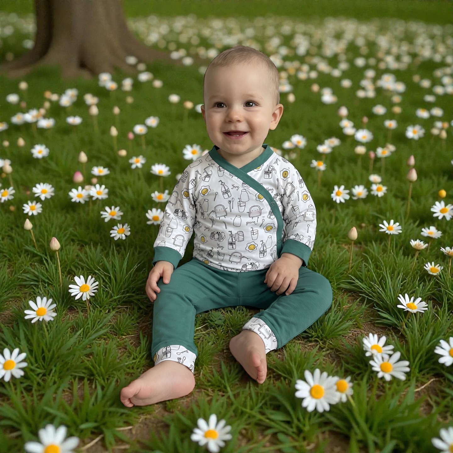 🩵💛
A garden of softness, with a little courtside twist 🌿🏀
For baby Leon, we created a sweet custom set — a soft Oxalis kimono inspired by the shades of his yellow and green birth card, paired with a Cosmos sleeping bag in grey with tiny basketball players drew on the fabric.
✨ Gentle tones
🌻 A nod to nature
🏀 And a wink to his family’s love for the game
Made to wrap him in comfort — whether it’s a slow morning nap, a stroller stroll, or cheering from the sidelines (in dreamland).
Each detail handmade. Each piece uniquely his.
#MM_Oxalis #MM_Cosmos #BabyLeonEdition #PersonalisedWithLove #BasketballBaby #BotanicalBabywear #SlowMadeForNewborns #babyfashion