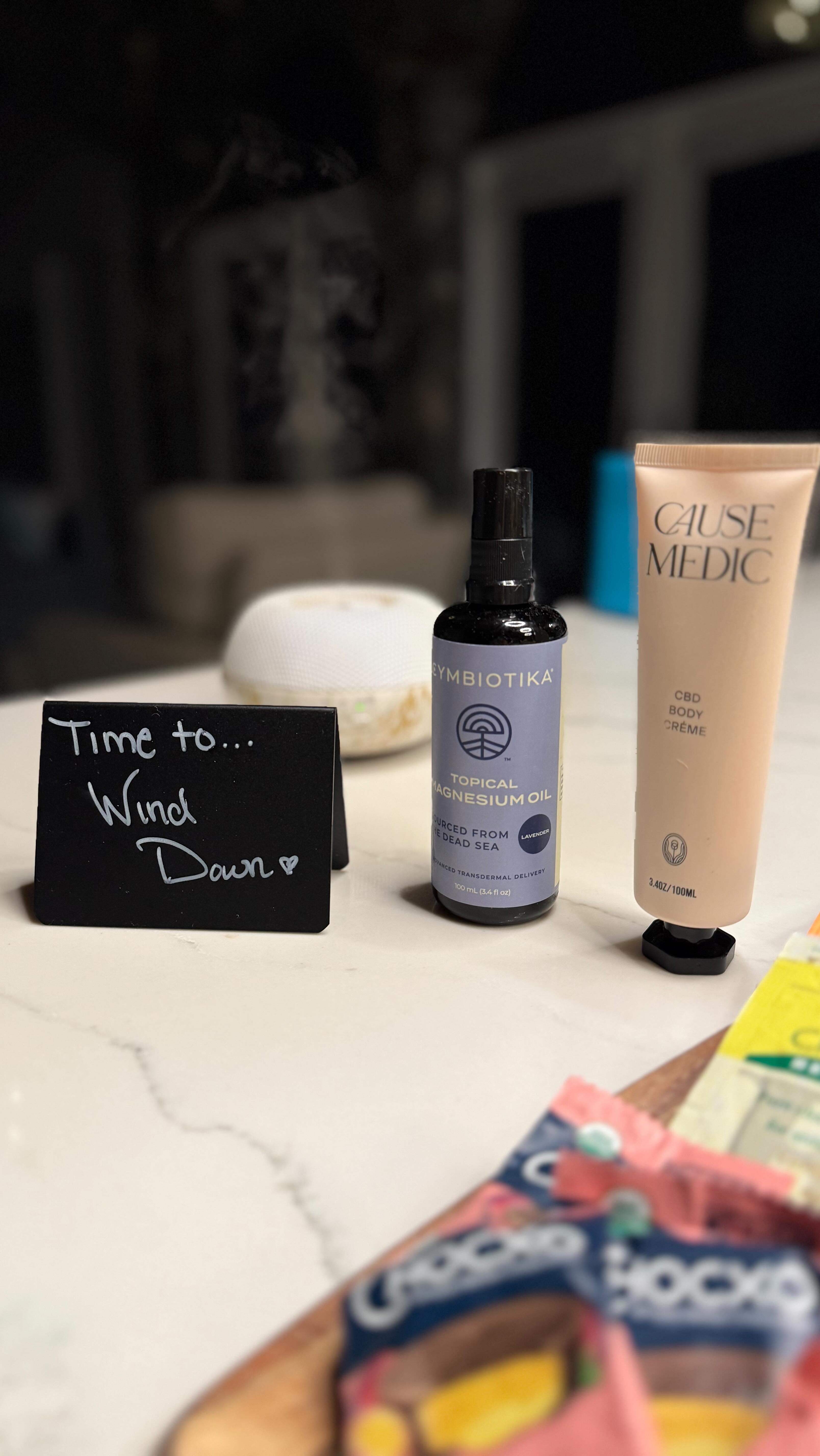 One of my favorite self-care rituals on retreat — our Signature Wind Down Service.
We love to have fun in the sun and then nourish our bodies with a good dinner and little comforts like this:
• magnesium spray
• CBD spray
• hot tea
• a little sweet treat
• warm lavender towels
On every Nurtured Retreat, the details matter — each one chosen with love and intention to bring you a truly holistic experience. 🤍
And because the care doesn’t end when retreat does, you’ll also go home with our At-Home Retreat e-book — a gentle guide with recipes, rituals, and little ways to bring the Sunwoven feeling back home with you.
Here’s to the rituals that bring us home to ourselves. 🌙