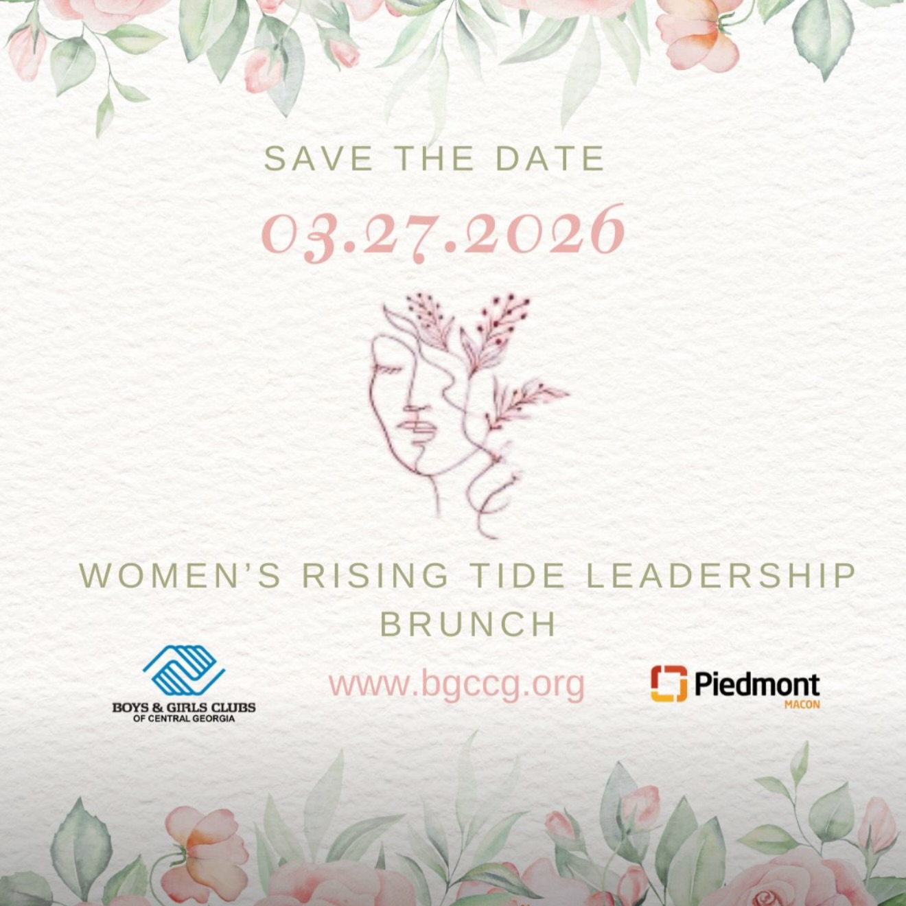 Hosted by the Boys & Girls Clubs of Central Georgia, and Naming Rights Sponsor @piedmontmaconhospitals .
This event not only honors women’s leadership but also serves as a crucial fundraiser. Proceeds will support programs aimed at nurturing the growth and development of local youth, ensuring they have the resources and opportunities to thrive.
Ticket sales are now open!! Click the link to purchase your individual ticket, or to secure a sponsorship slot or table. Join us in this empowering event and help create brighter futures for the youth in our community. Click the link below to purchase your tickets today.
https://lnkd.in/d2qW-6bi