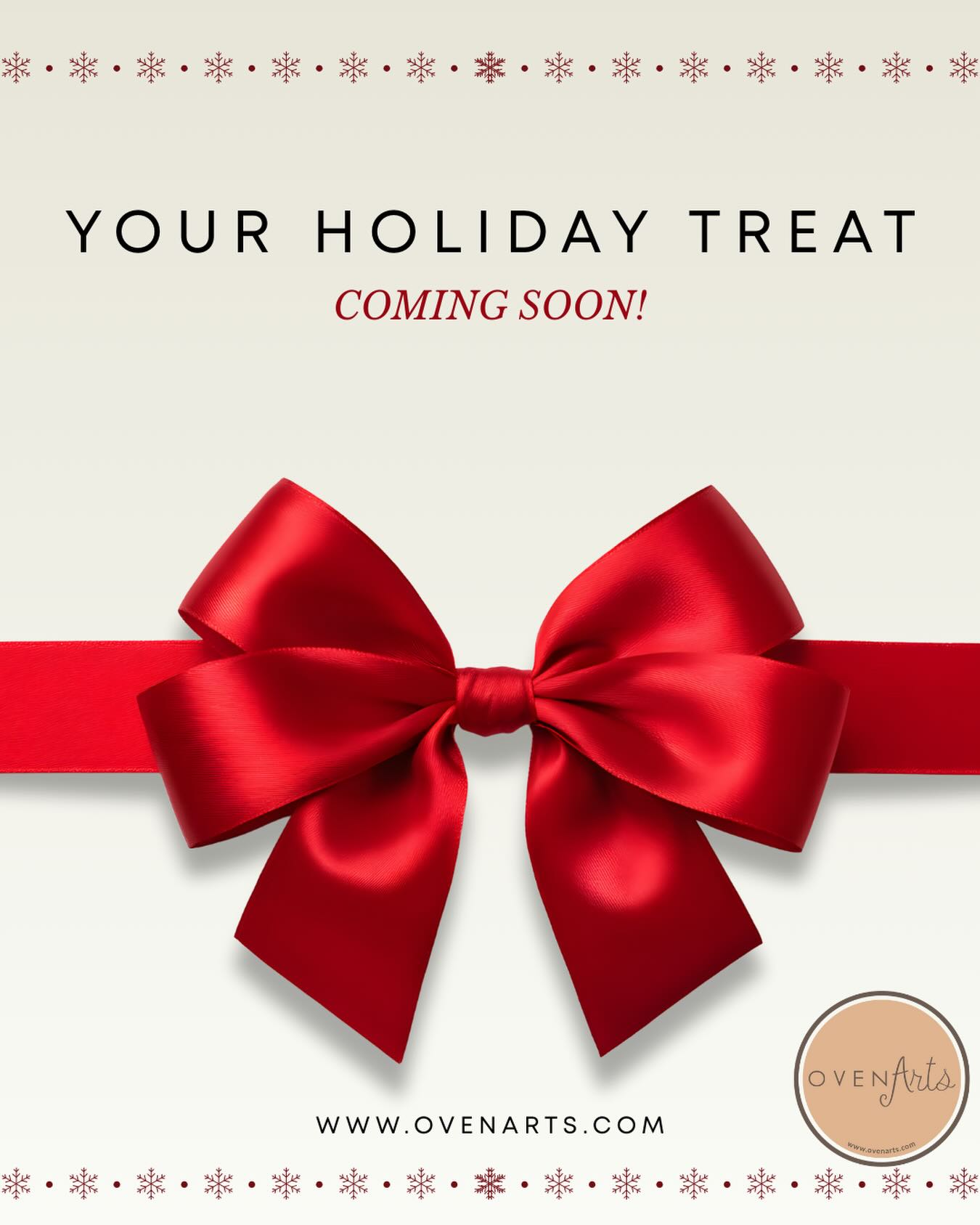 Stay tuned - your sweet tooth will thank you! @ovenarts.com #ovenarts #delicious #cookie #brownies #holidays #sale #yummy #sweets #treats