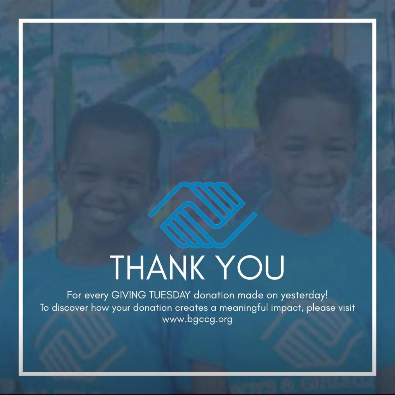 We extend our deepest gratitude to all who contributed this Giving Tuesday in support of the Boys & Girls Clubs of Central Georgia. Your generosity directly impacts the lives of countless young people, providing them with the resources and opportunities they need to succeed.
Together, we are building a brighter future for the youth in our community. Thank you for being a vital part of this mission!
If you missed the opportunity to donate on yesterday visit www.bgccg.org to invest into Great Futures.