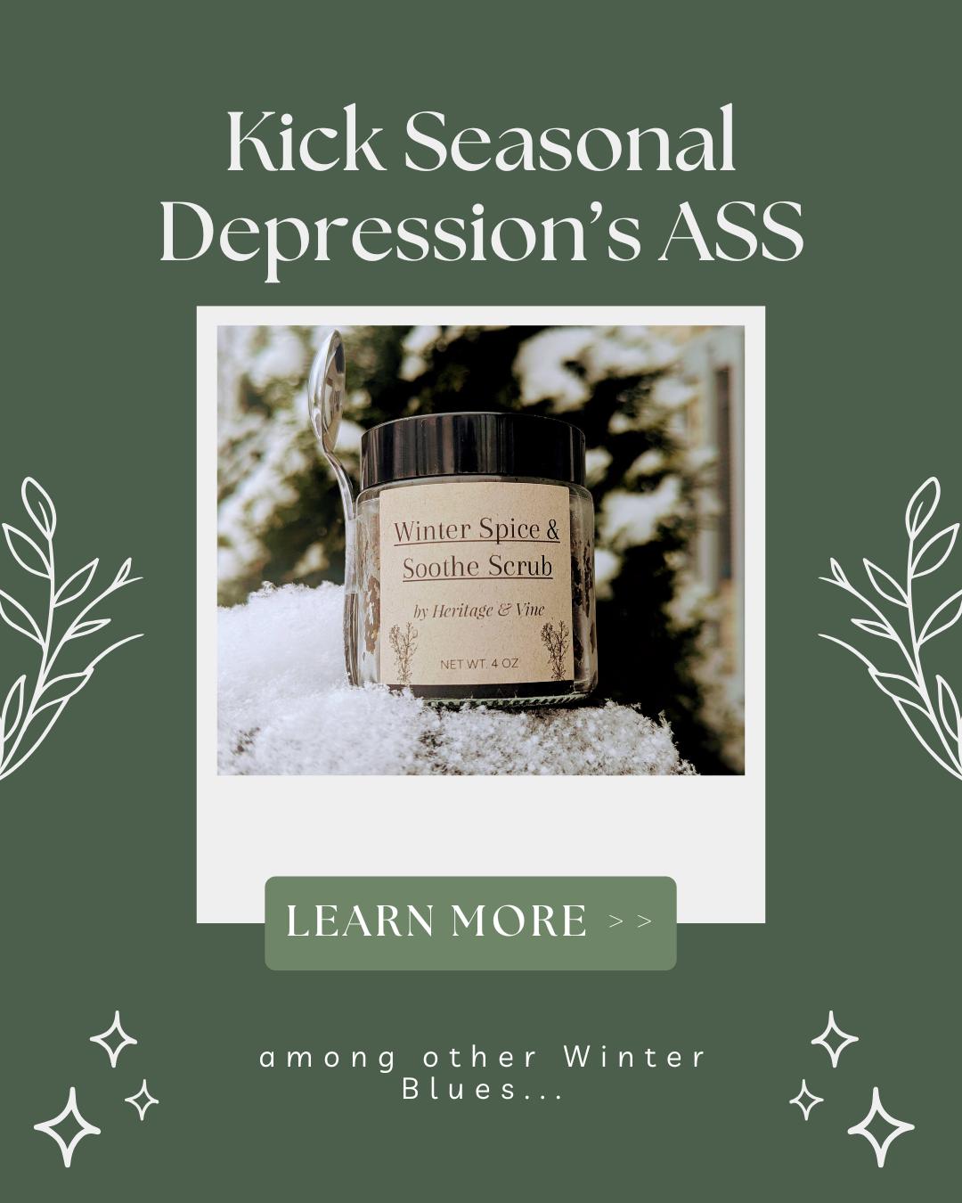 This is more than a holiday gift, this is a *Seasonal Intervention*.
This is one for the homies whose holiday mirth comes with complications. The baddies who winter wonderland comes with seasonal depression. This scrub is for anyone who wants support in finding peace through the struggle right now. That's what this Winter Spice & Soothe Scrub was made to do. To bring the comfort, emotional healing, and yes - seasonal joy into your space and spirit throughout the winter.
Read along, check out the website or see us in person! Much love this long season.
Peace to Congo, Peace to Sudan, Peace to Jamaica. Love you all.