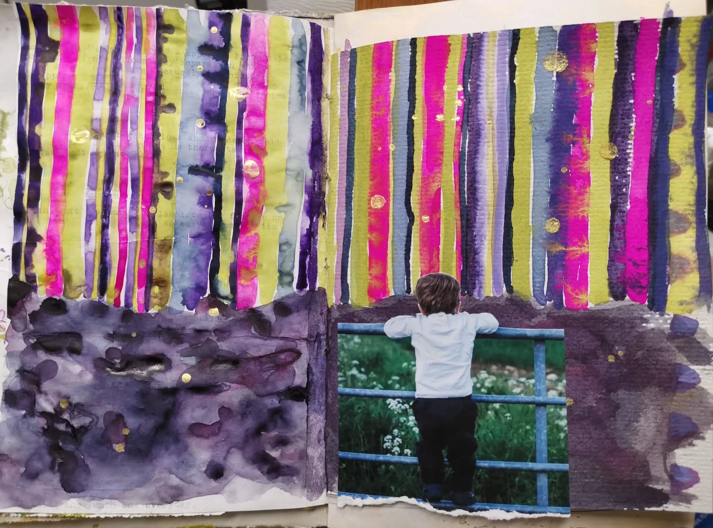 This is my interpretation of "Northern lights" day for Day 4 of #CareDecember @everythingartuk