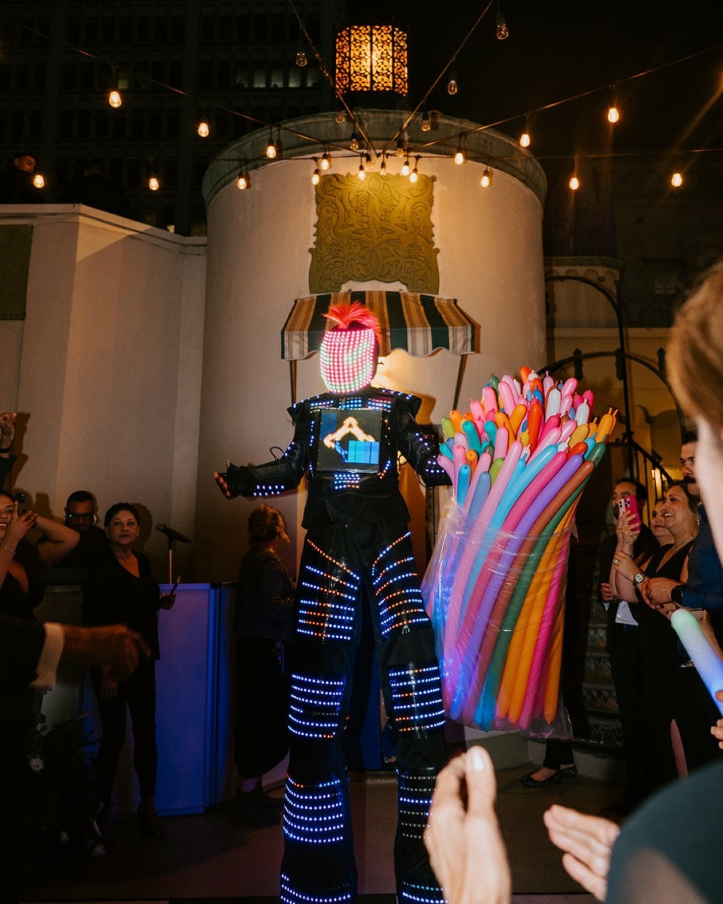 A new trend we’re absolutely loving: reception surprises that keep the energy going and bring a whole new spark to the celebration.
Whether it’s a show-stopping performance or a fun character moment, these unexpected additions keep guests buzzing all night.
Seen any great ones lately—or dreaming up something for your own celebration? Drop your ideas below! 👇
Pic 1 — Michelle + Naveed’s Dancing LED Robot — @sb_photographs
Pic 2 — David + Brett’s Dinosaur Drag Queen — @lulanphoto
Pic 3 — Rosemarie + Christian’s Flamenco Dancers — @lulanphoto
Pic 4 — Andrea + David’s Brass Band — @connlinn
#TheOviatt #DTLAWeddings #ArtDecoVenue #WeddingInspo #ReceptionIdeas #LAWeddings #WeddingTrends2025 #PartyTime #WeddingReceptionFun