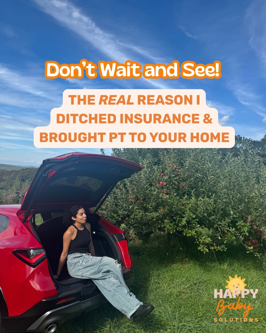 Your baby’s milestones can’t wait ⏱️
So why are so many families still stuck on 6+ month waitlists just to start PT?
That question is the real reason I started my own private pay, in-home PT practice. It broke my heart to see little ones waiting when early intervention is so critical.
Book a FREE consult with me today, so we can finally get started 💪 Time is ticking!