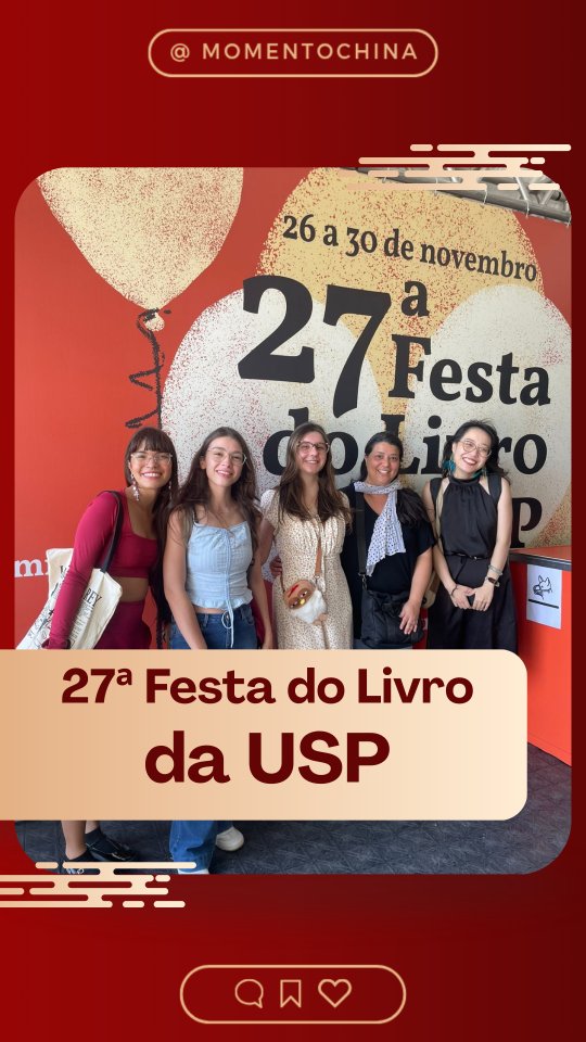 27ª Festa (ou Feira 😅) do Livro da USP
Já leu algum desses livros?
Edição:
- Valentina Curi Hage - @valentinacurihage
- Isadora Comerlato - @isa_comerlato
Partição:
- Jullia D. - @diovanasch
- Camila B. - @camibaccarin
E Professora Yang!