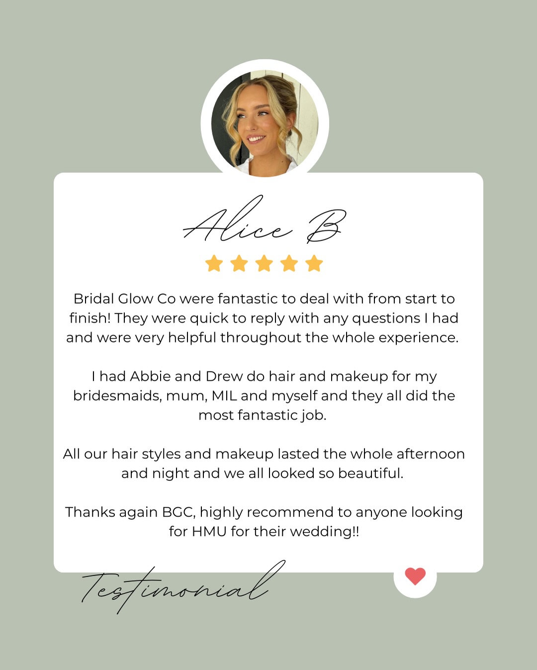 Thank you Alice 🫶
We know wedding planning can be A LOT! But don’t worry, we’ve got you covered on the beauty front 👌
A luxury bridal beauty experience - natural, glowing, refined.
Our team of leading bridal hair stylists and makeup artists create cohesive, modern looks designed to last through every moment.
Servicing Sydney, the Southern Highlands & South Coast NSW.