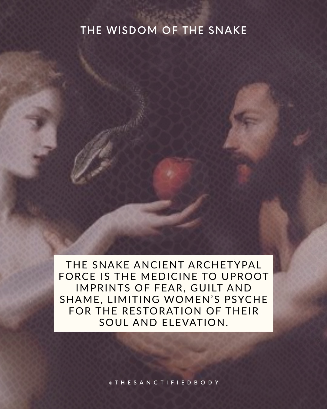 Yesterday I held a circle with the women who attended my last Feminine series.
I still feel the potency of the field we created together gathered around the Ancient Serpent.
The Snake has been with me since I was 4 years old, spiralling down into the meanders of my subconscious mind to re-appear at timeless intersectional moments of my life. She was there during my rites of passage: suicide, deaths of friends, absorption, my eros reset.
This was not the first Serpent Feminine initiation I held. But this circle was received in a potent way in my bones and by the women who were with me.
How come?
Supported by the Muse container @cathycoyle_ I am in, I’ve reduced the pace of my offering to lean in and feel the essence of my offering, the Sanctified Body whose logo is the Snake.
This time allows me to connect the dots. I was born as an Indian Christian in the West. My Indian ancestry sent me for 7 years to the land of the Snake in South India. This allows me to make the bridge between East and West for this Ancient Archetypal Force. Descending in my womb, I had to tend to intergenerational traumas (motherline, women’s repression and colonization of my ancestors). I learned how to be with patriarchal imprints such as shame and guilt.
Feeling and Acknowledging in Loving Presence
To reconnect with these exiled parts of mine
Birthing reverence and wholeness.
To heal means to be whole.
Yesterday I felt ravished by the Snake.
Yesterday I knew I found my mission
The Call of my Soul
Which has been here with me since the beginning of my life
But unconscious and silenced
By doubts and fears of being rejected
Even if I was banned by my own folk.
I didn't used to believe in “purpose”.
Here I am referring to the Call of my Soul.
Finding our soul purpose is a matter of Embodiment and Individuation.
No wonder, I am writing my book as an Archetypal Memoir around the Snake.
#femininewisdom #wombwellness #priestesspath #goddessenergy #snake #serpent #serpentanddove #womenempowerment #feminineleadership #wombwisdom #patriarchy #archetypes #dreamwork #soul #innercritic #witch #femininerising #healingjourney #darkfeminine #consciousnessshift #sacredfeminine