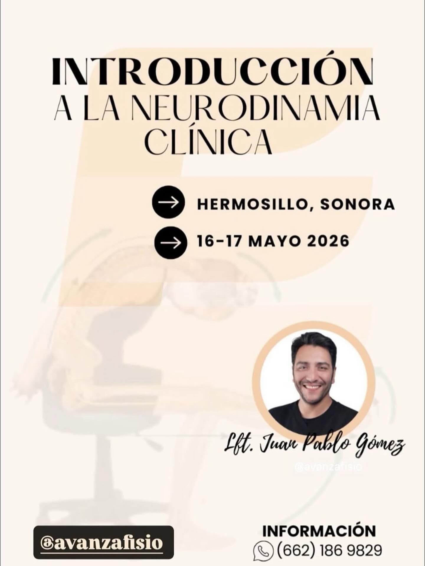 Aprende sobre la NEURODINAMIA en este curso con @edufisio.son!🔰⚡️📚
Mejora tu razonamiento y habilidades clínicas en la valoración del Sistema Nervioso Periférico👩🏻⚕️🔍💡
Curso presencial Hermosillo Sonora 2026🌵☀️
#neurodinamia #curso #edufisio #fisioterapia