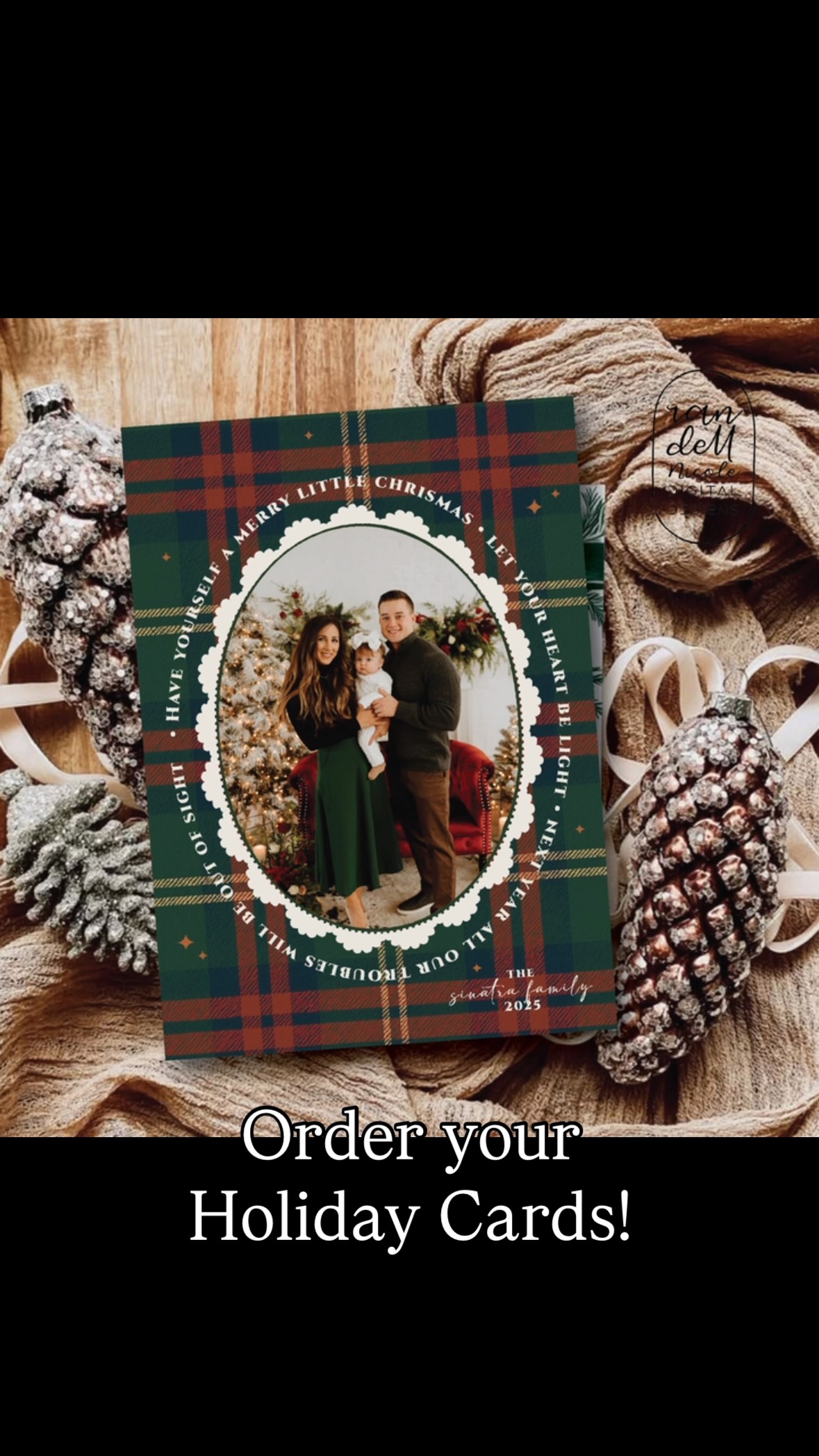 Still time to order your Holiday Cards!
Check out the store for pre-made designs or message @randellnicoledesigns for a custom order ✉️
