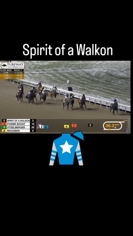 WINNER! Spirit of a Walkon puts it all together to break maiden tonight @turfwayparkgaming with @cheminaudvincent aboard for owner @albaughfamilystables. Very strong ride gate to wire. Congratulations to all connections!