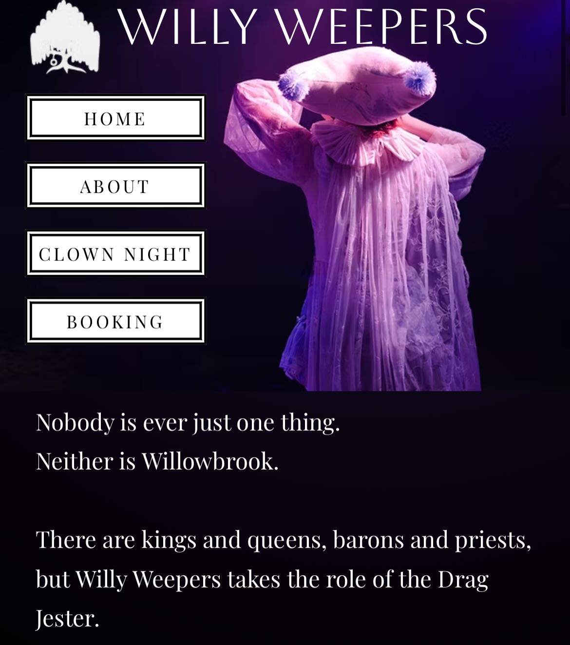 CLOWN NIGHT IS TONIGHT!!!!!!
Some sneak peeks, my set list, my website is updated on Willy and Clown Night! If you wanna read about the last 3 events go check it out!
See you tonight?? 7:30PM???? DRAG MUSIC AND CLOWNING!!!!!!