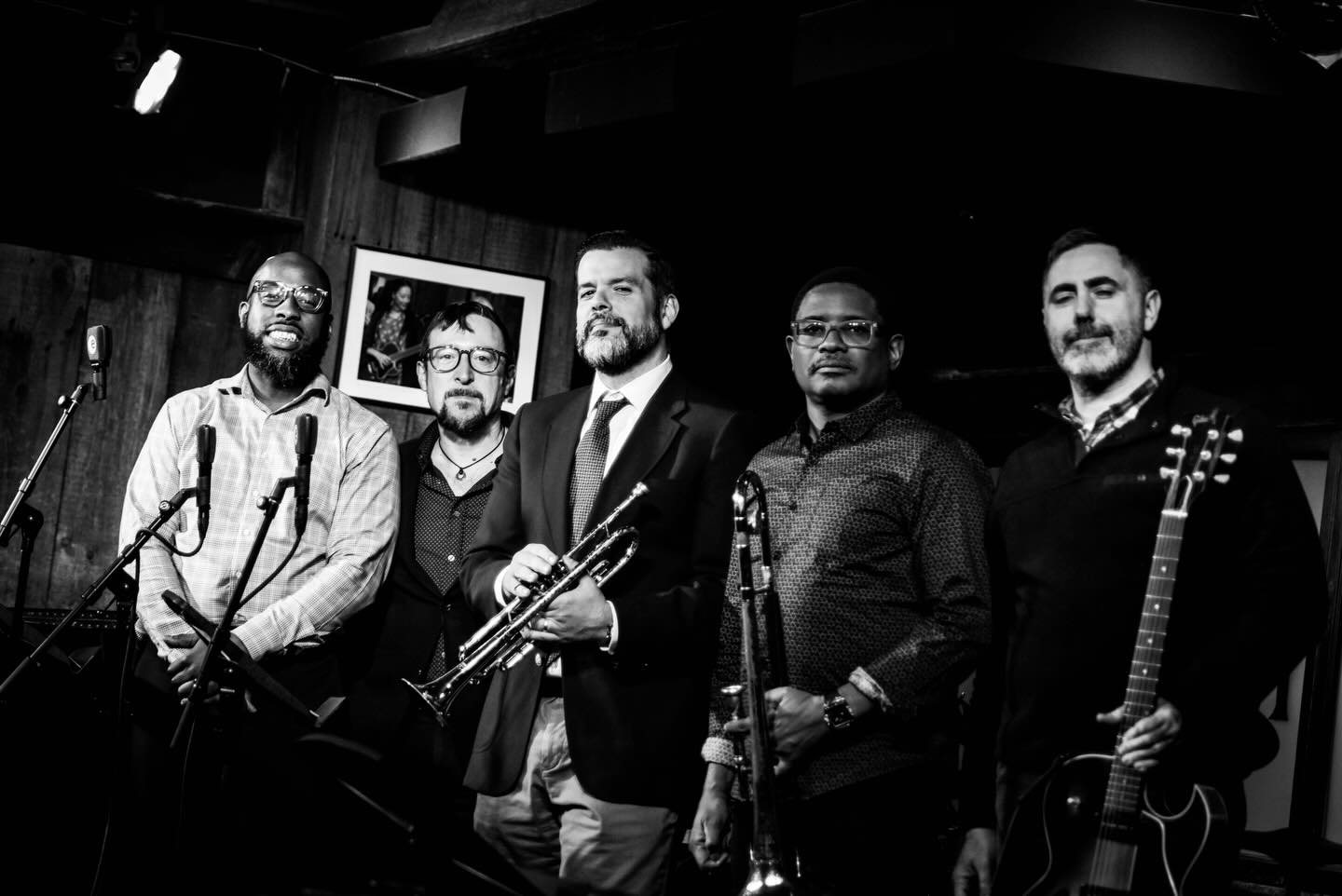 Photos from @olabaldych of Holiday Soul last week with Fresh Cut Orchestra at @chrisjazzcafe join us tomorrow in person and online for a Color Theory Christmas 🎄 #philly #jazz #trumpet