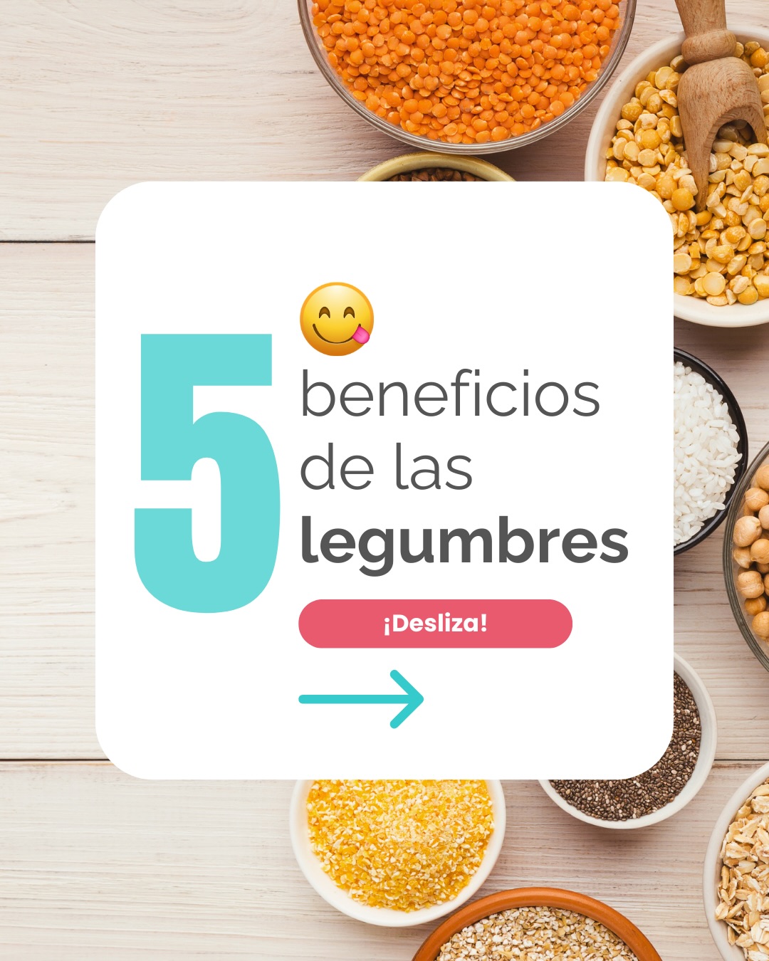 🤯Comenta la palabra “LEGUMBRES” y podrás descargar GRATIS nuestro e-book con 5 snacks saludables, fáciles y altos en proteína a base de legumbres🌱💪
Si este carrusel te dejó claro lo poderosas que son las legumbres… espera a ver lo que puedes preparar con ellas 😍
Las legumbres no solo son nutritivas: también pueden convertirse en snacks rápidos, ricos y súper saciantes para cualquier momento del día.
En el e-book encontrarás:
🥣 5 recetas dulces y saladas
💪 Altas en proteína vegetal
⏱️ Listas en pocos minutos
💚 Perfectas para controlar hambre, mejorar energía y apoyar tus objetivos
Si quieres aprovechar todos sus beneficios de una forma práctica y deliciosa, comenta “LEGUMBRES” y te enviamos este e-book✔️
#legumbres #snackssaludables #altaproteinavegetal