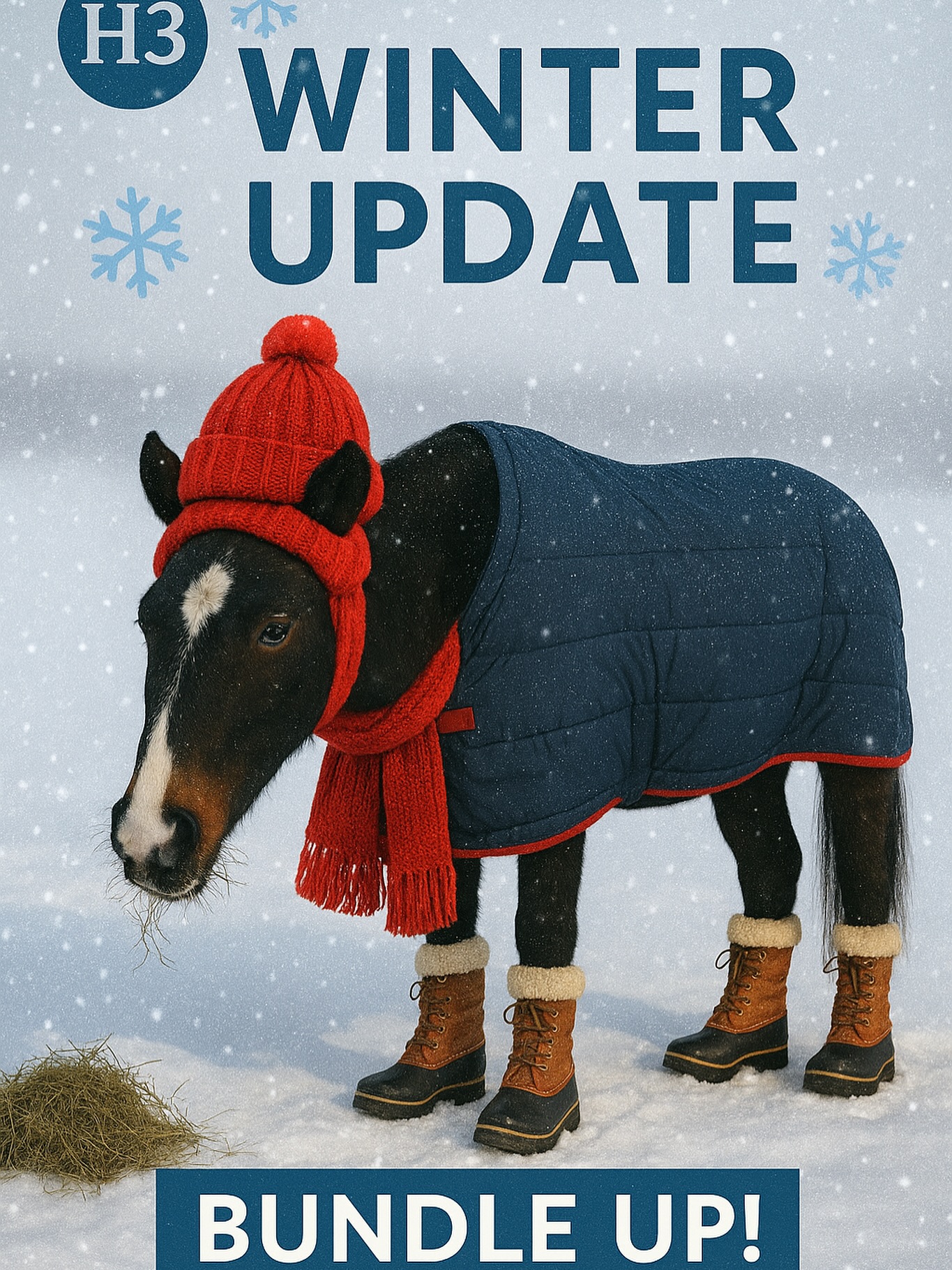 📣 Weather & Lesson Update
We’ve been keeping an eye on next week’s forecast, and while a few days look right on the bubble, we are planning to run lessons as scheduled.
Please make sure your student arrives dressed in warm layers:
• Base layer + sweatshirt + winter coat
• Hats/ear warmers
• Gloves (no thin fashion gloves)
• Warm socks & boots
Our heated viewing/tack room will be open if anyone needs to warm up.
If the weather shifts into unsafe temps or conditions, we will post updates right here.
Thanks for rolling with winter in Ohio ❄️🐴
We’re looking forward to seeing everyone next week!
