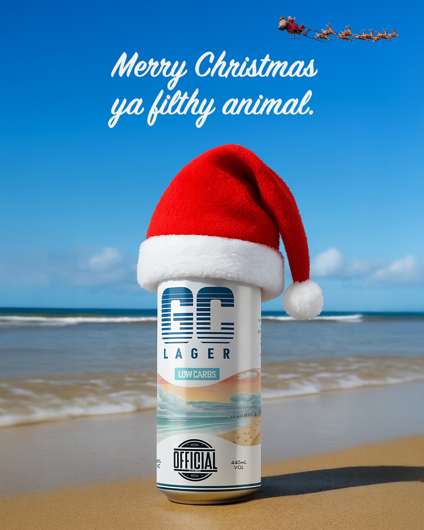 How early is too early for the first beer on Christmas Day?
From the team here at Official Beer Co. we want to wish everyone a Merry Christmas, happy holidays and an awesome new year. 🍻
