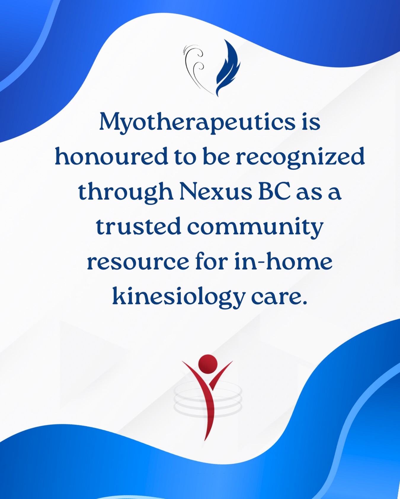 Honoured to be recognized through Nexus BC as a trusted community resource for mobile in-home kinesiology care.
Supporting client independence to age in place, throughout the Shuswap and North Okanagan with accessible, evidence-based active rehabilitation.