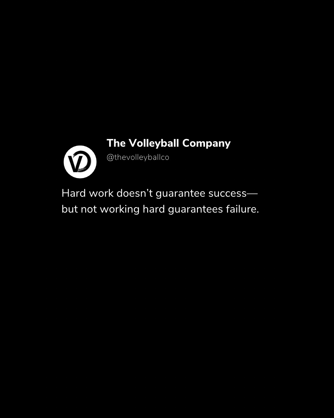 Hard work does not guarantee success, but not working hard guarantees failure.
You have control over your effort, 100%.
Comment “YES” if you agree✨
#volleyball #athletetraining #mindset #confidencequotes #confidencecoach #volleyballplayer #highlevel #mindsetmotivation #athletequotes #coachquotes #sportscoach