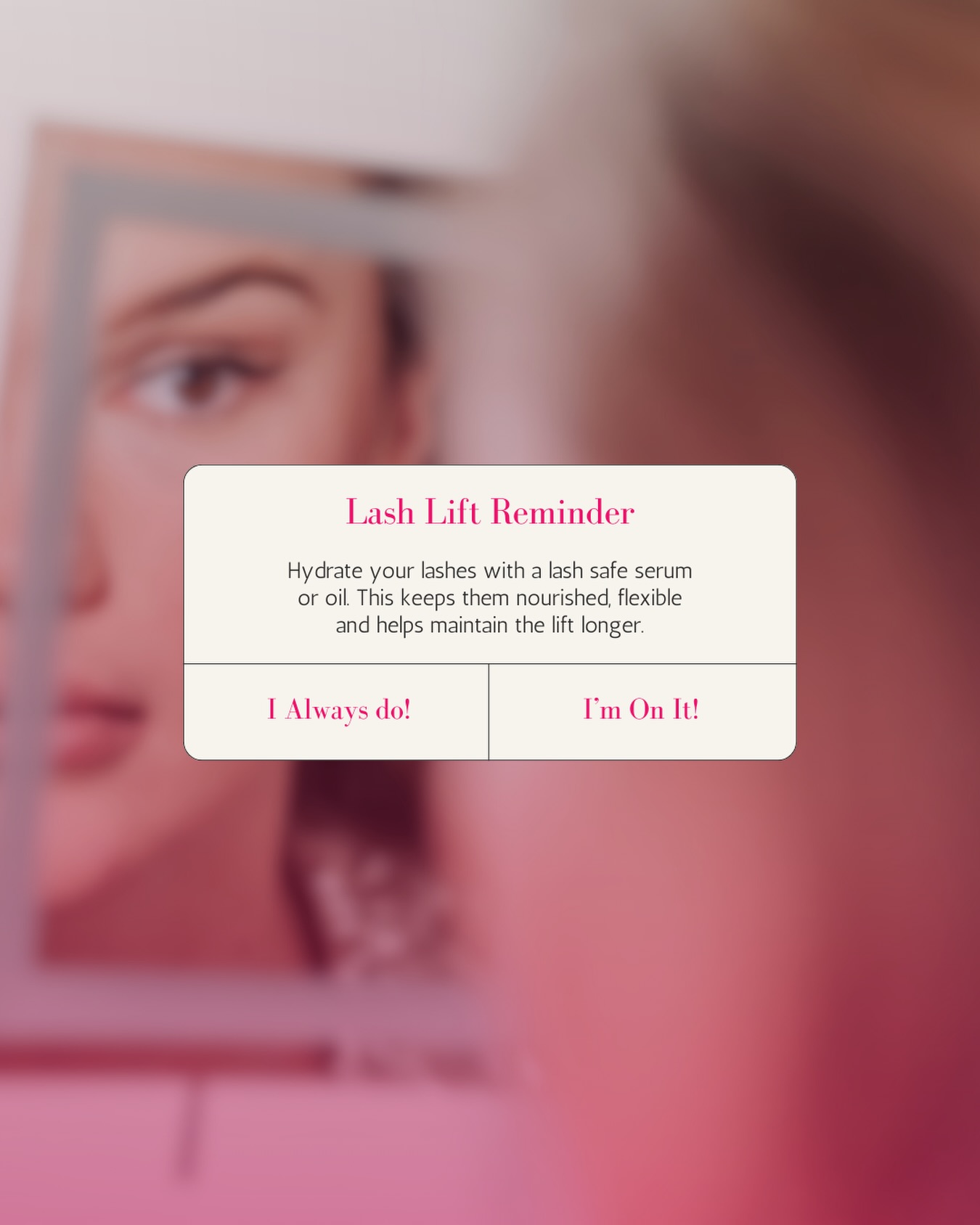 A little lash love goes a long way. Keep your lift looking its best with a touch of nourishment each night⨠#lavoomsalonyyc
â˘
#YYCBeauty #CalgaryBrows #CalgaryLashes #BeautySalonYYC #BrowLamination #LashExtensions #FacialTreatments #EyebrowThreading #YYCHair #MakeupArtistYYC
#BeautyInspo #LashLift #BrowTinting #BeautyServices #YYCSalon #CalgaryBeauty #GlamLife
#SkincareYYC #BrowGoals #LashGoals #BeautyBar #SalonLife #BrowsAndLashes #BrowArtist
#LashArtist #HealthySkin #BeautyExperts