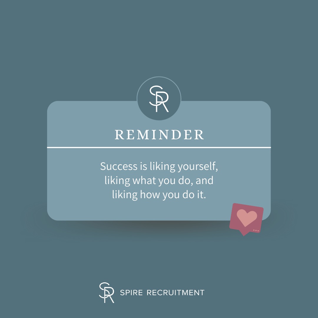 Success is liking yourself, liking what you do, and liking how you do it.
#realestate #realestaterecruitment #spirerecruitment #quoteoftheday