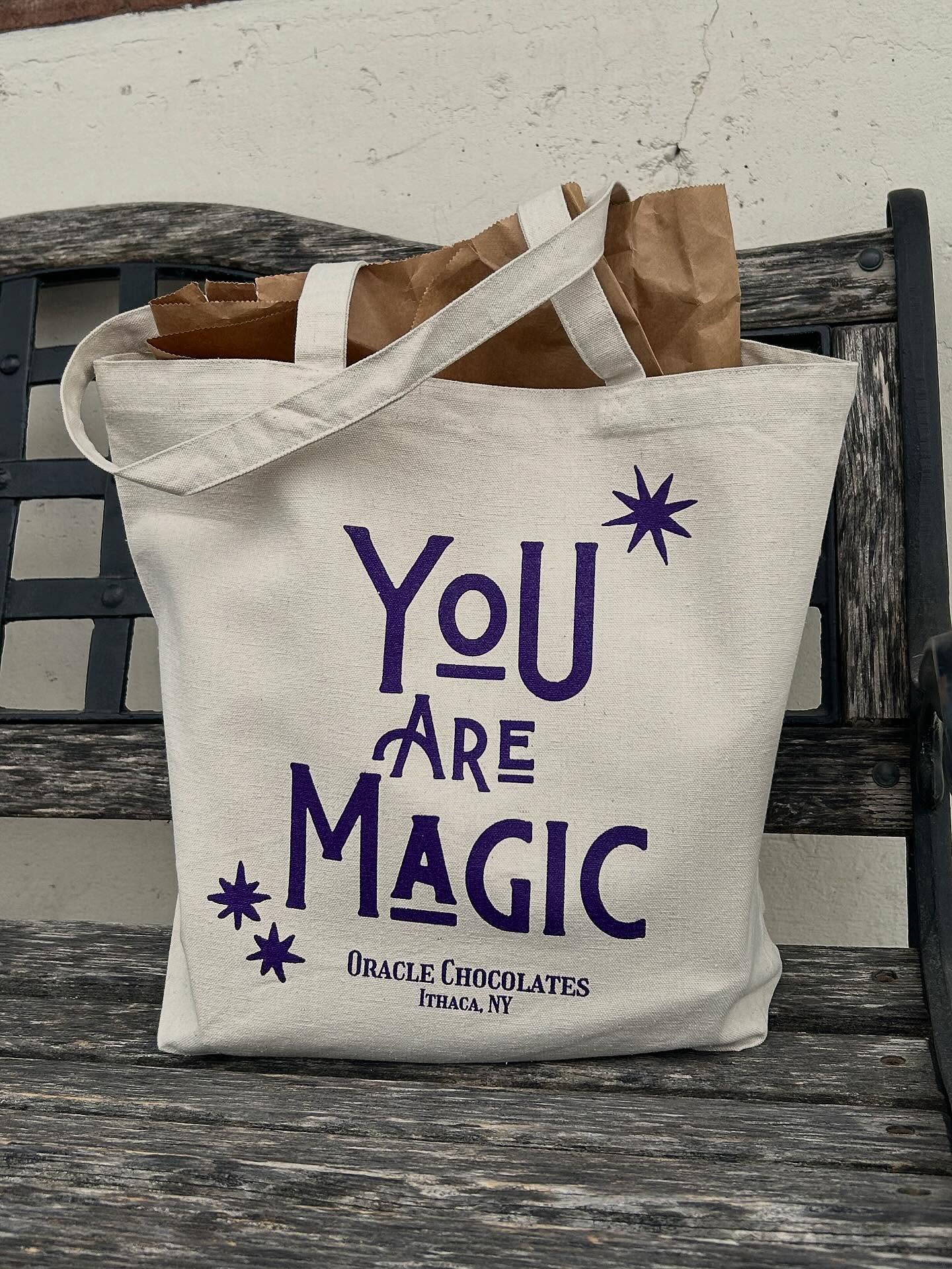 ✨ NEWWWWW !!! Locally screen-printed TOTES ready to carry your holiday shopping, your chocolate and treats haul, your BOOKS 📚 from @buffalostreetbooks because you KNOW we are supporting indie bookstores and local businesses this season! 🥰 We’ll have these at @littleredwagonmarket this weekend, and the @ithacafarmersmarket - and they’re also up for grabs you know wHérê. 😉
They’re big, they’re made of recycled materials, printed by @ithaca_print_commons_335, and they have your favorite Joy Rant on the other side! Literally what are you waiting for… 🧚
