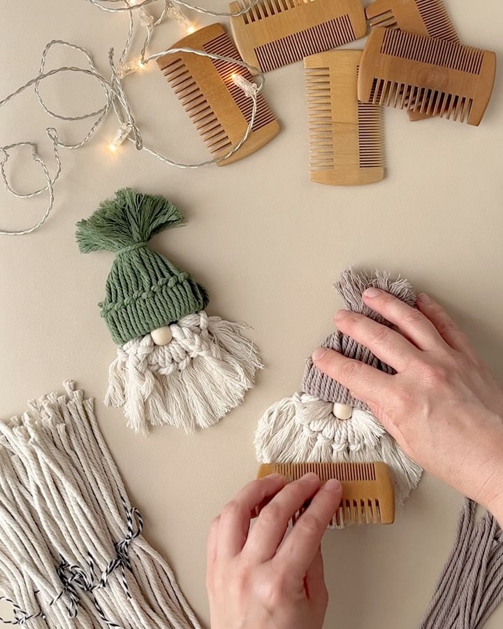 Who's excited for tomorrow's macrame gnome workshop? 🌲❄️🧶
