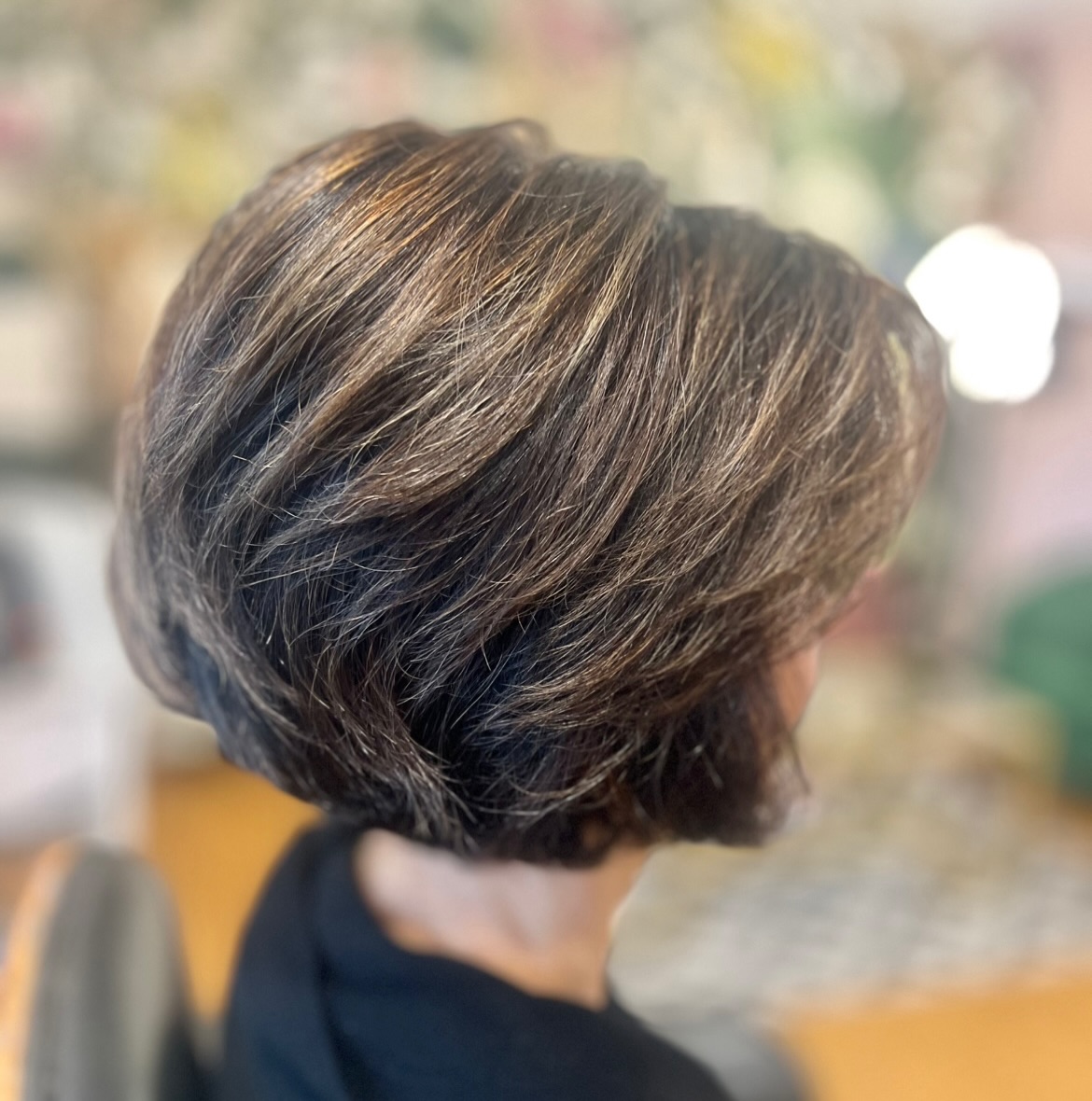 Rule number one: When making a change, health of the hair is the first priority and your hair will dictate how quickly that happens- regardless of your plans.
.
The goal: Create a grey-blending palette so that her natural can be colored with a soft Demi-permanent light brown. This will allow her greys to become her ‘highlight’, letting her grey show without actually being grey.
.
This was our first attempt. Her previous color was very stubborn. Since hair health comes first, this was our stopping point.
We’ll continue at our next appointment & get closer to our goal color.
.
.
#hairbybettina #sonomacounty #santarosahairstylist #santarosagreyblendingspecialist