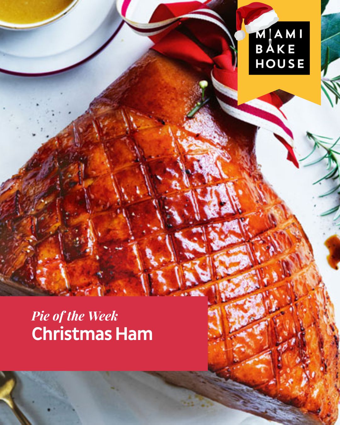 A festive favourite made for the season! 🎄🥧
Tender pieces of honey-glazed leg ham are folded through a creamy white wine sauce with a touch of sweetness, the ultimate Christmas comfort pie.
Wrapped in our signature flaky pastry, available at all Miami Bakehouse cafés from Tuesday 9th to Monday 15th December.